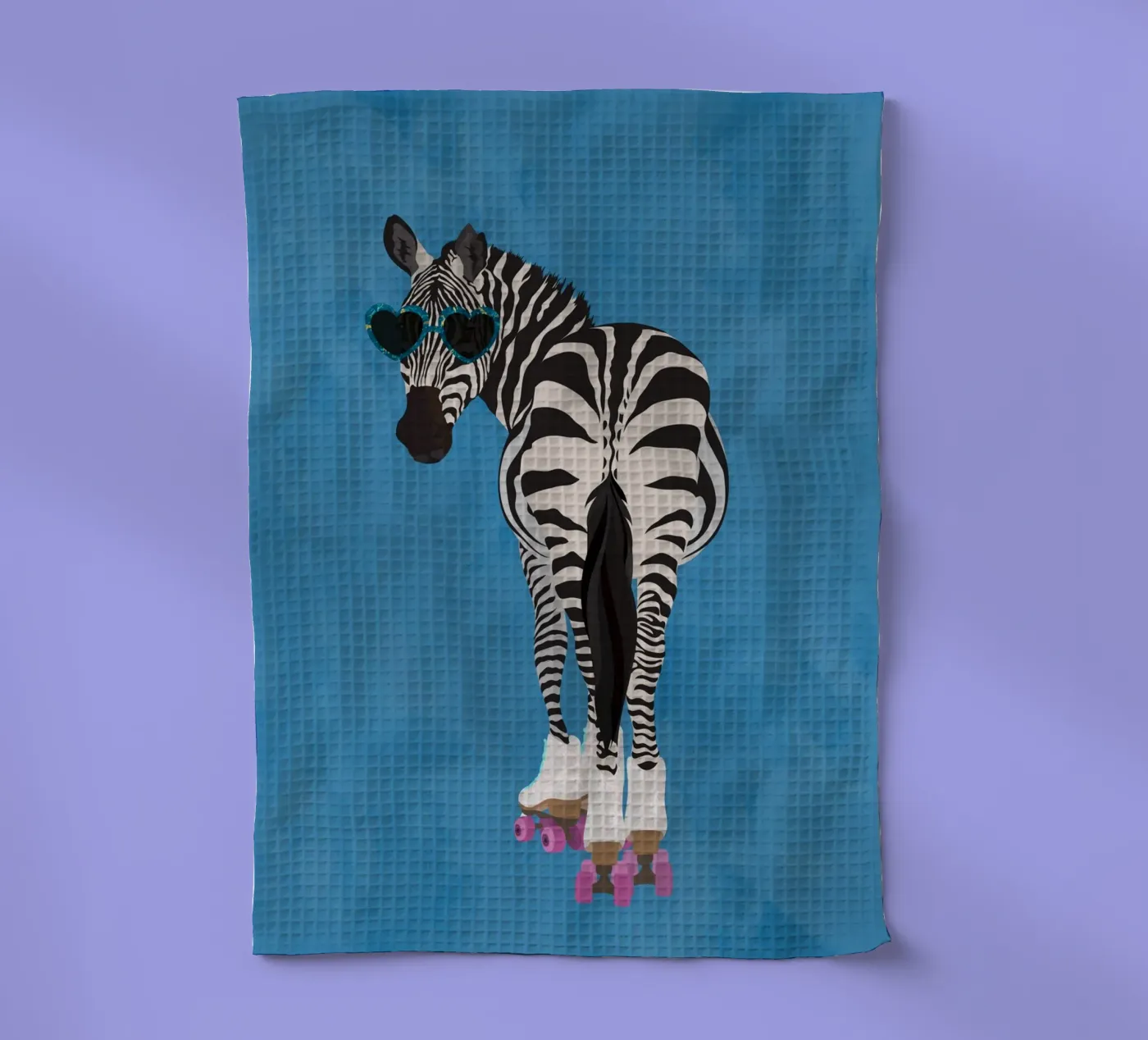 Zebra Rollerskating torchon de SarahManovski