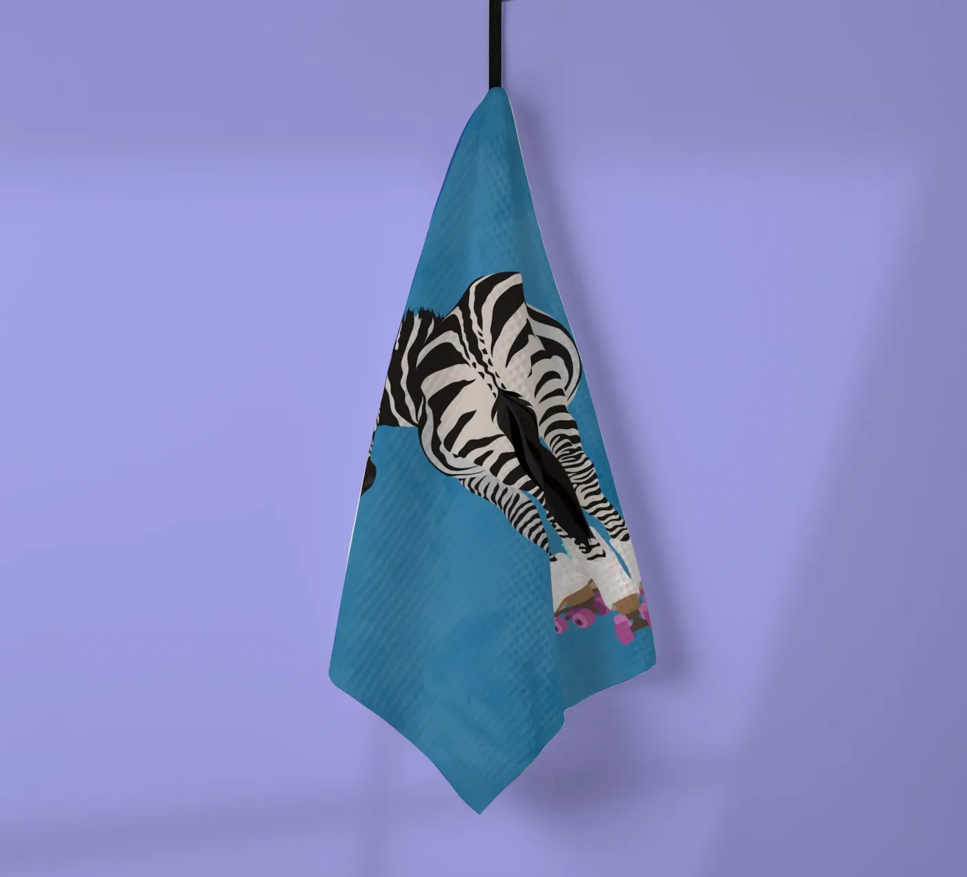 Zebra Rollerskating torchon de SarahManovski