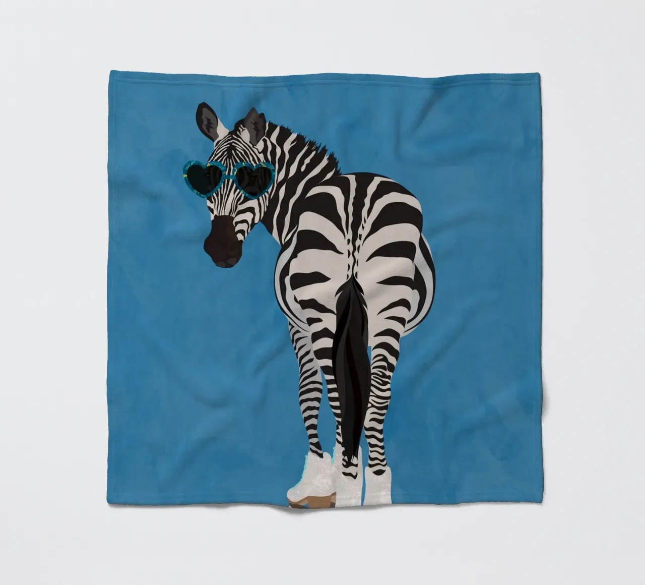 Zebra Rollerskating coperta in pile da SarahManovski