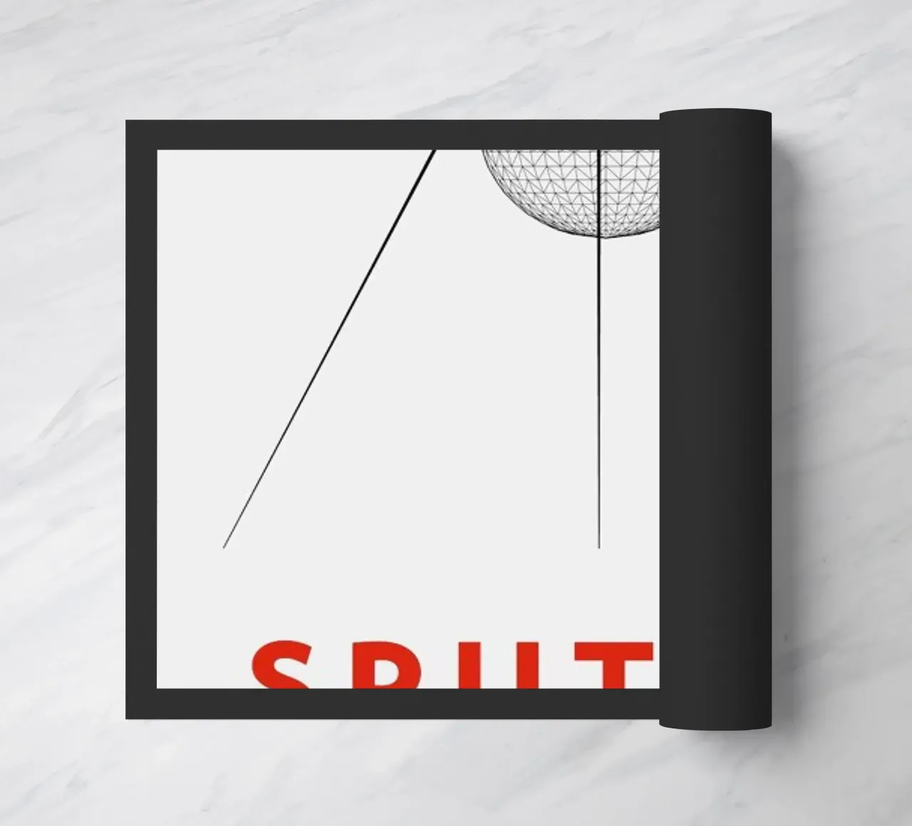 Sputnik 2 doormat by Marc Schulthess