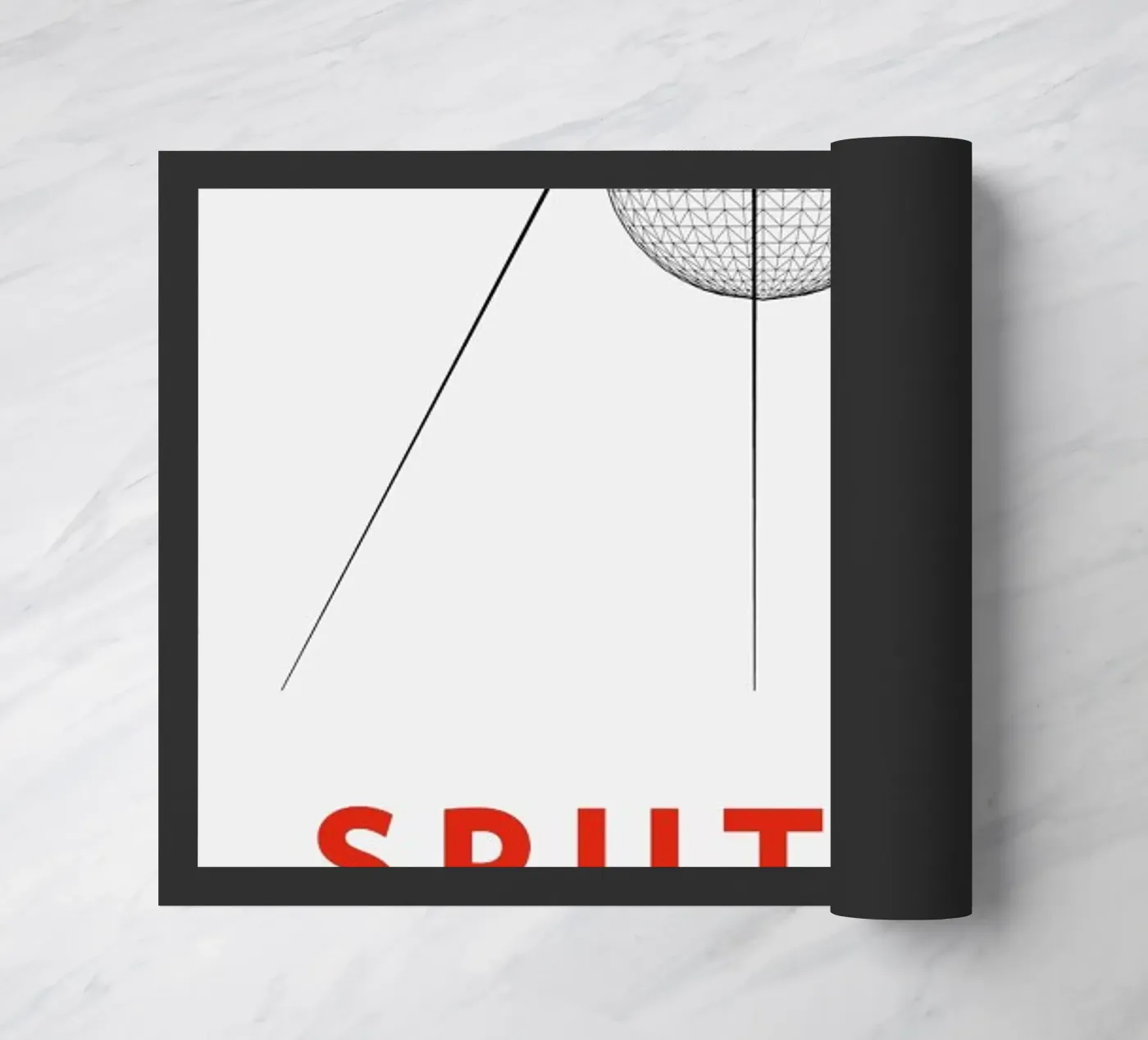 Sputnik 2 doormat by Marc Schulthess