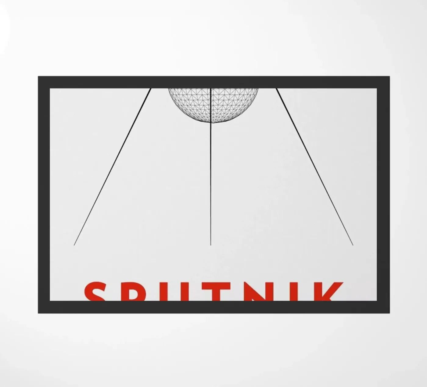 Sputnik 2 doormat by Marc Schulthess