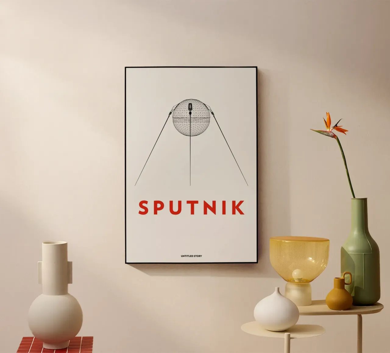 Sputnik 2 acryl van Marc Schulthess