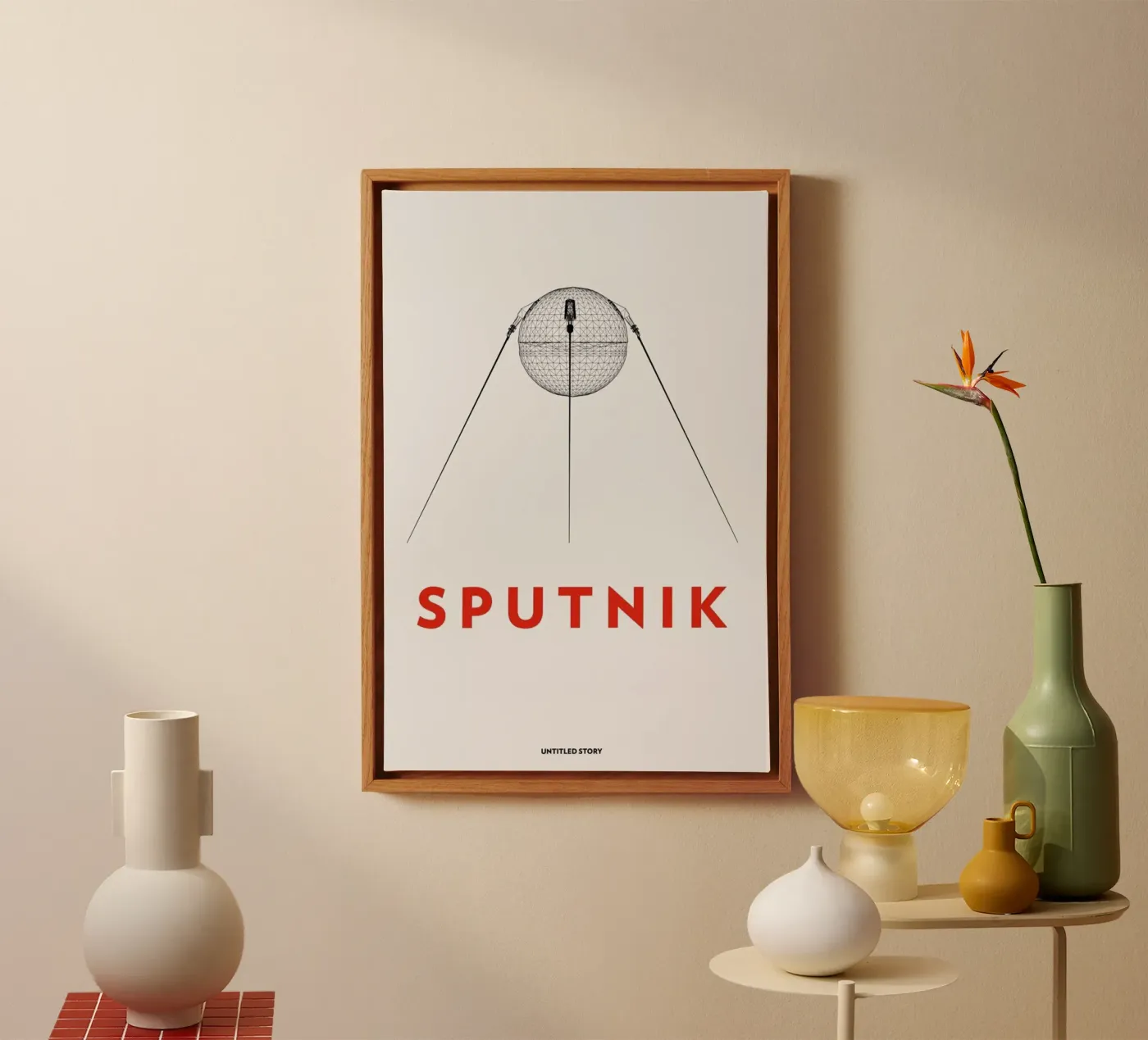 Sputnik 2 canvas by Marc Schulthess