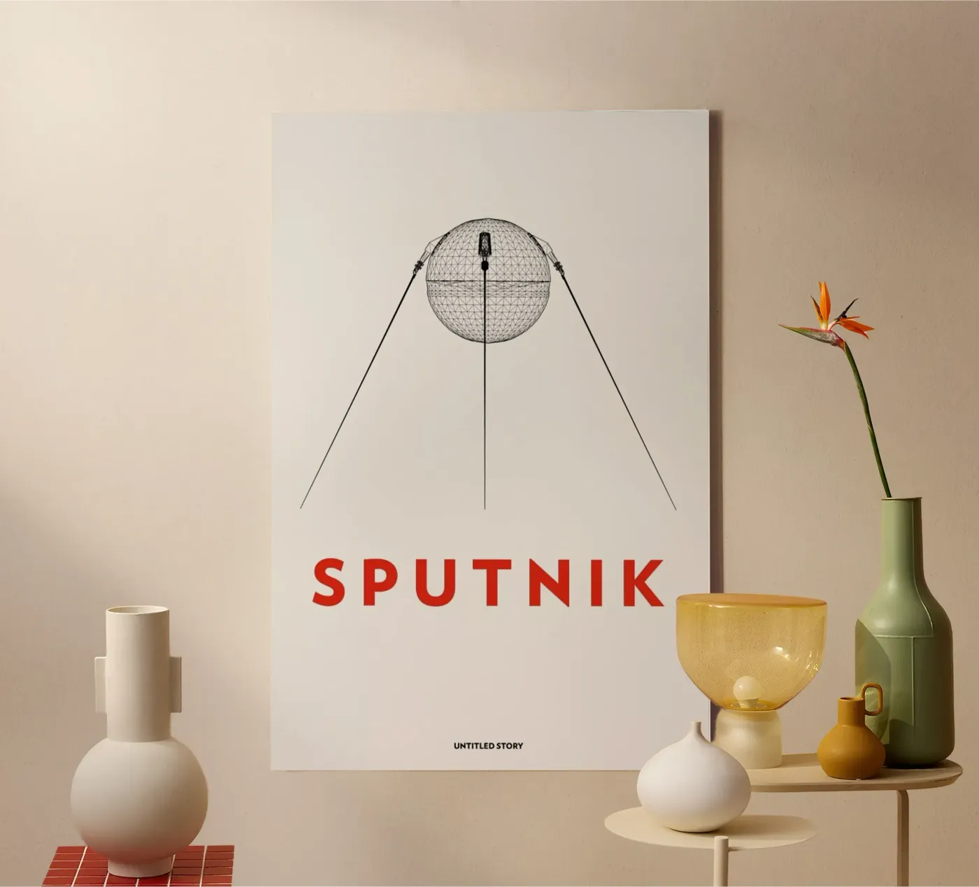 Sputnik 2 canvas by Marc Schulthess