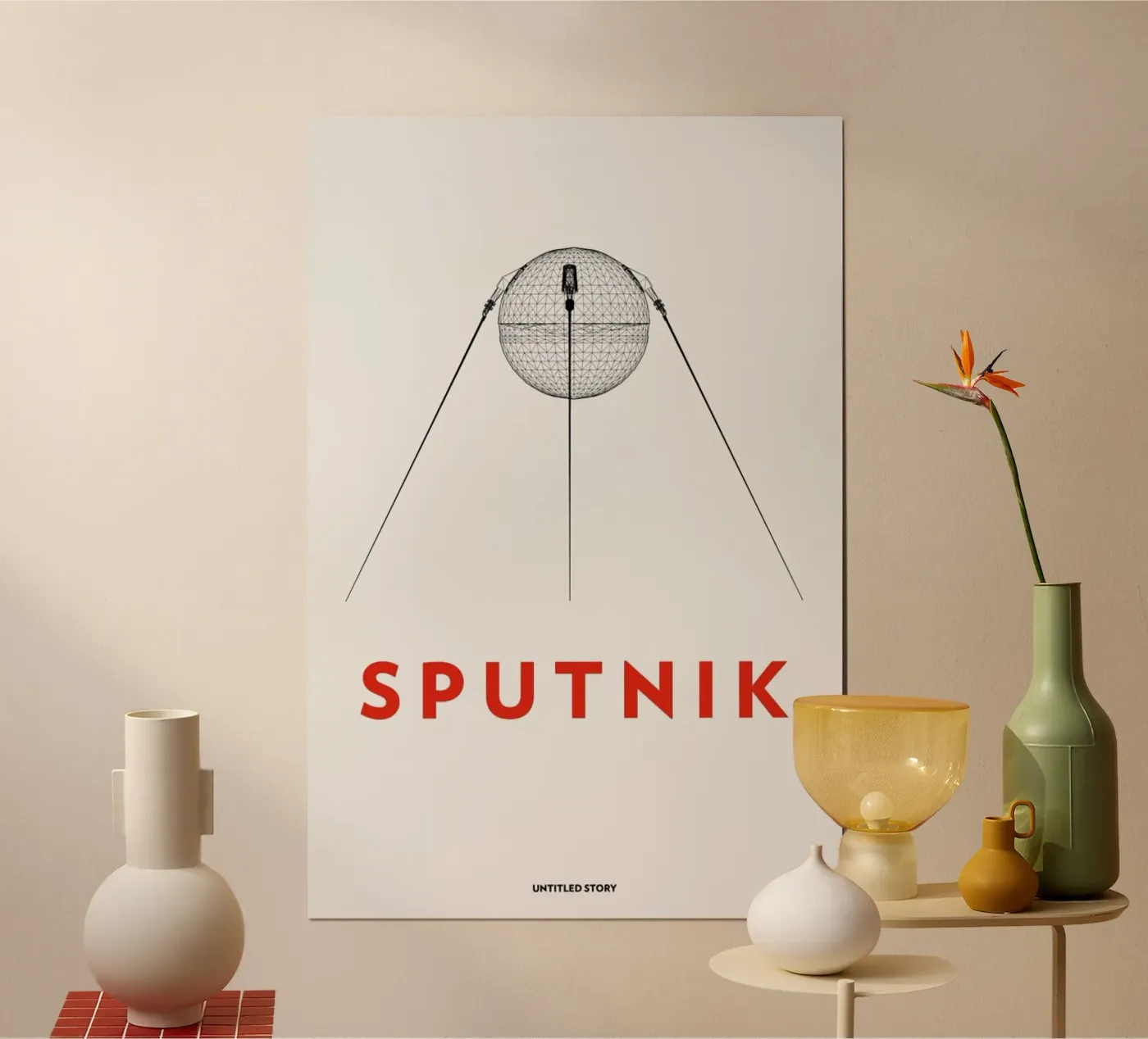 Sputnik 2 Poster von Marc Schulthess