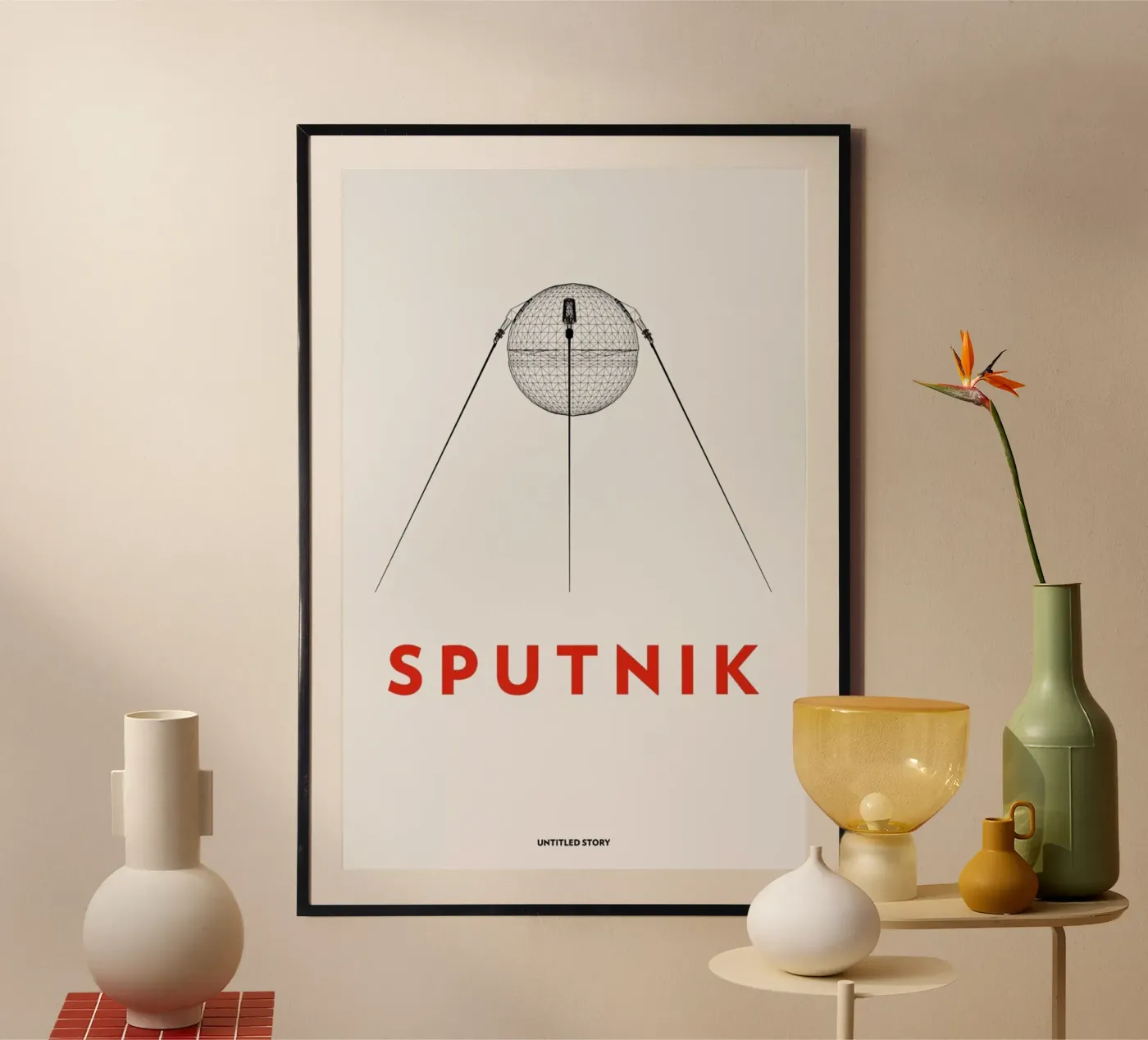 Sputnik 2 Poster von Marc Schulthess