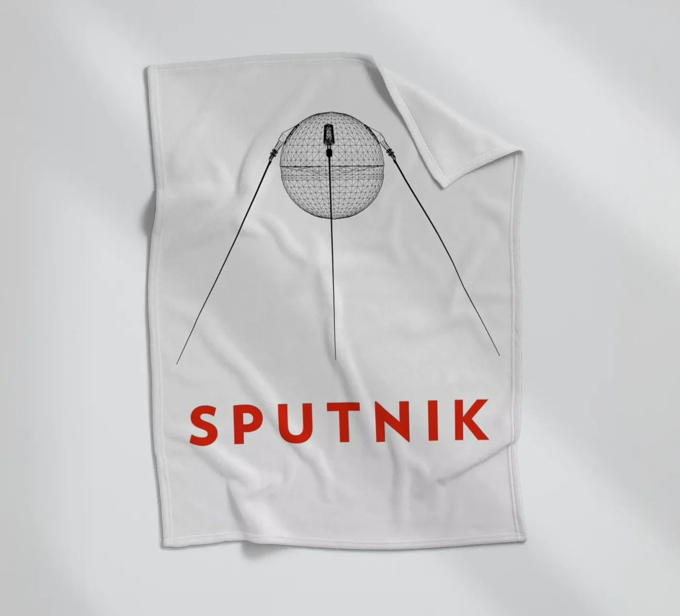 Sputnik 2 Fleecedecke von Marc Schulthess
