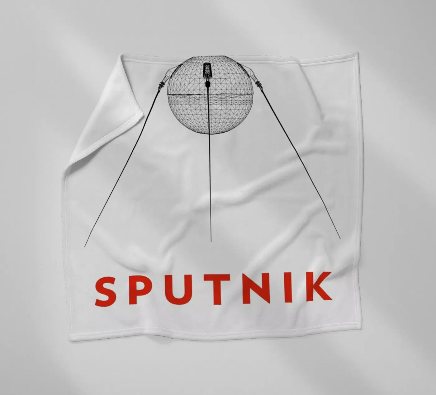 Sputnik 2 Fleecedecke von Marc Schulthess