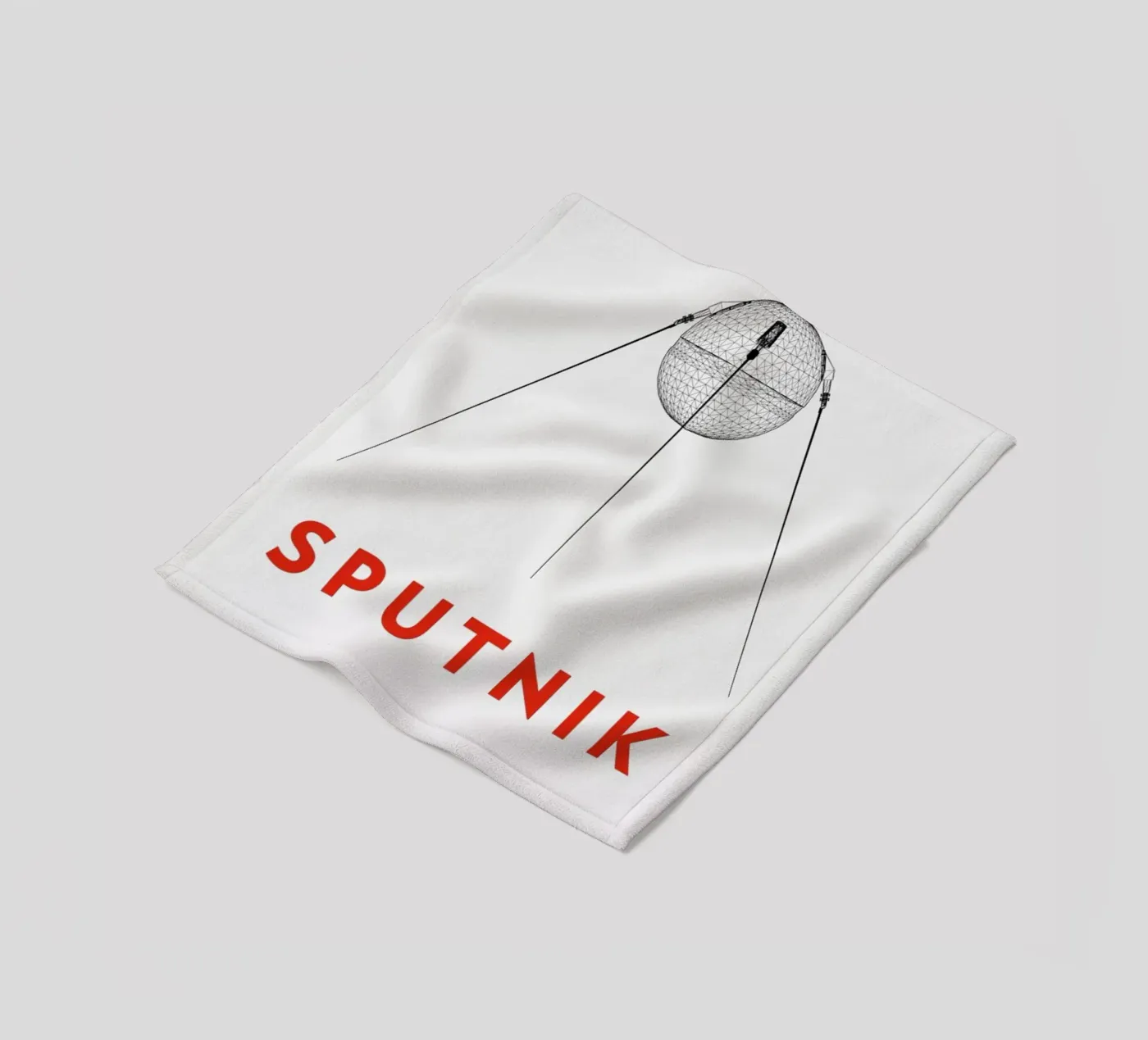 Sputnik 2 Fleecedecke von Marc Schulthess