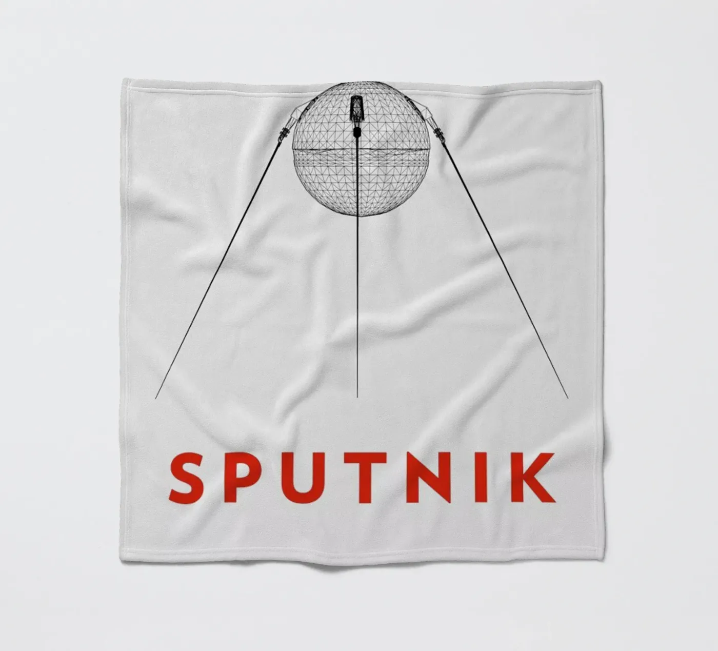 Sputnik 2 Fleecedecke von Marc Schulthess