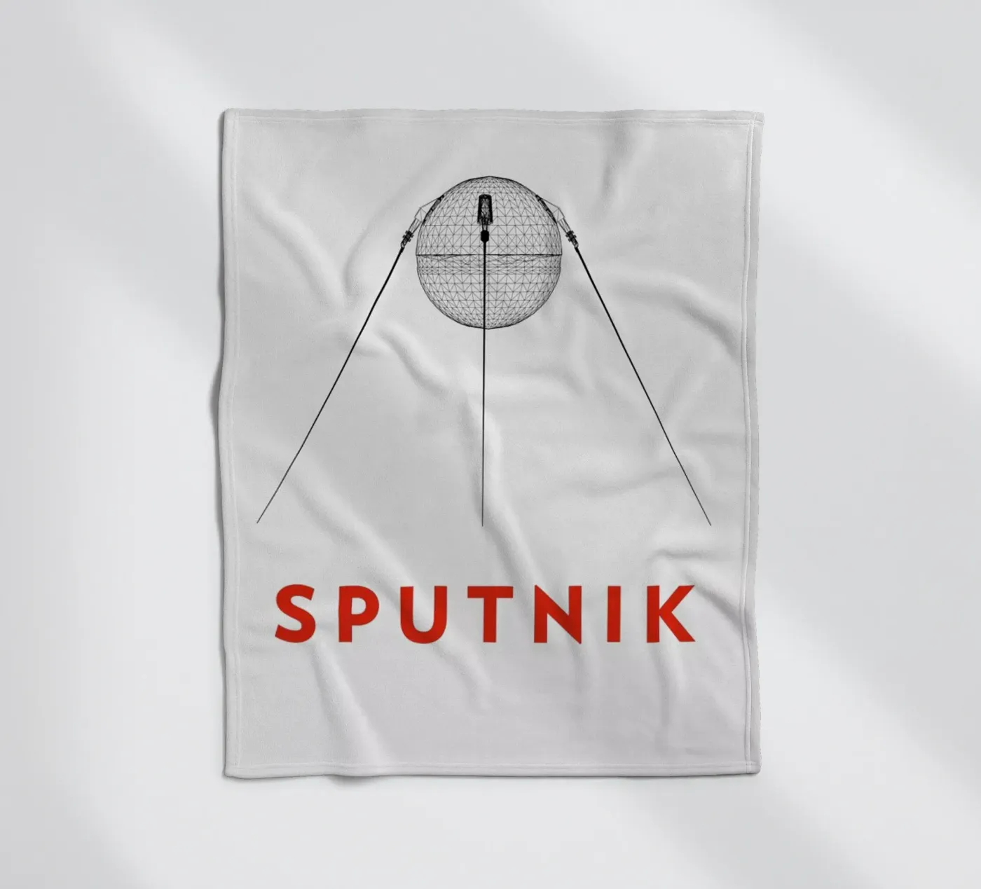 Sputnik 2 Fleecedecke von Marc Schulthess