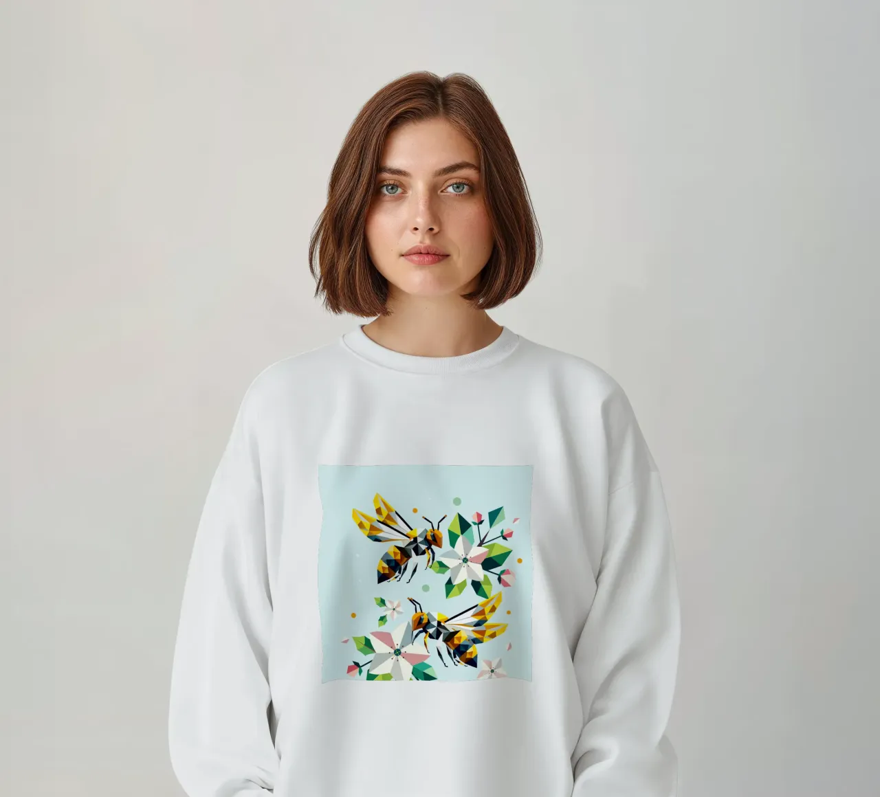 Api e fiori di melo: un'armonia dai colori vivaci felpa da namosh