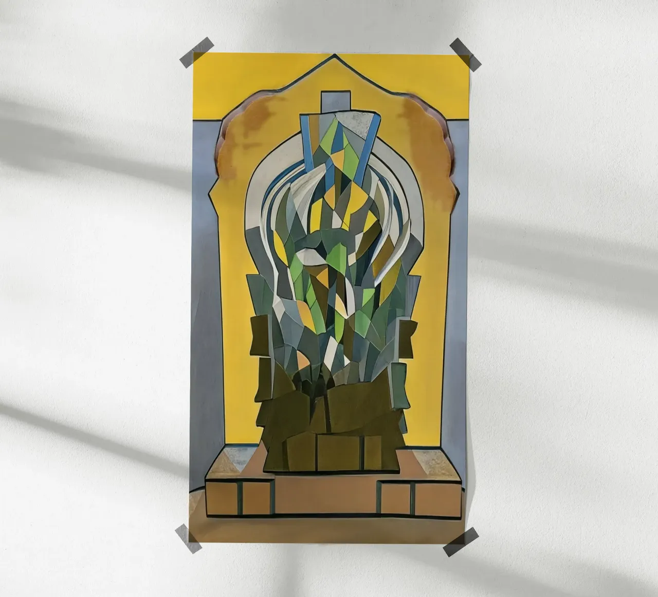 Scultura_1 poster con telaio in alluminio da Abstract Art by LK