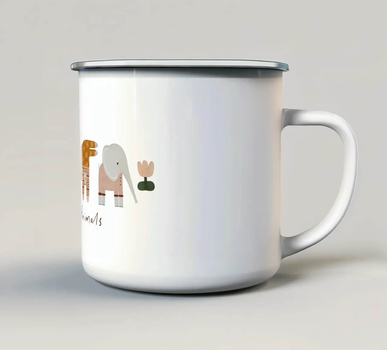 Funky Animals No 1 tazza in smalto da treechild