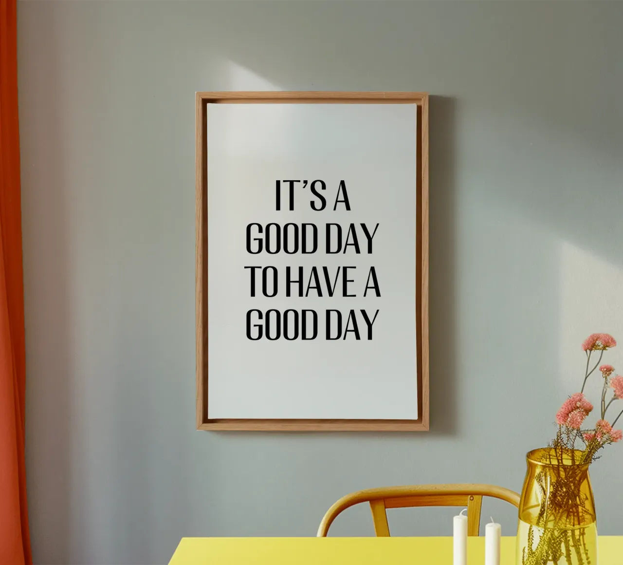 It's a good day to have a good day tela da Typo Designs