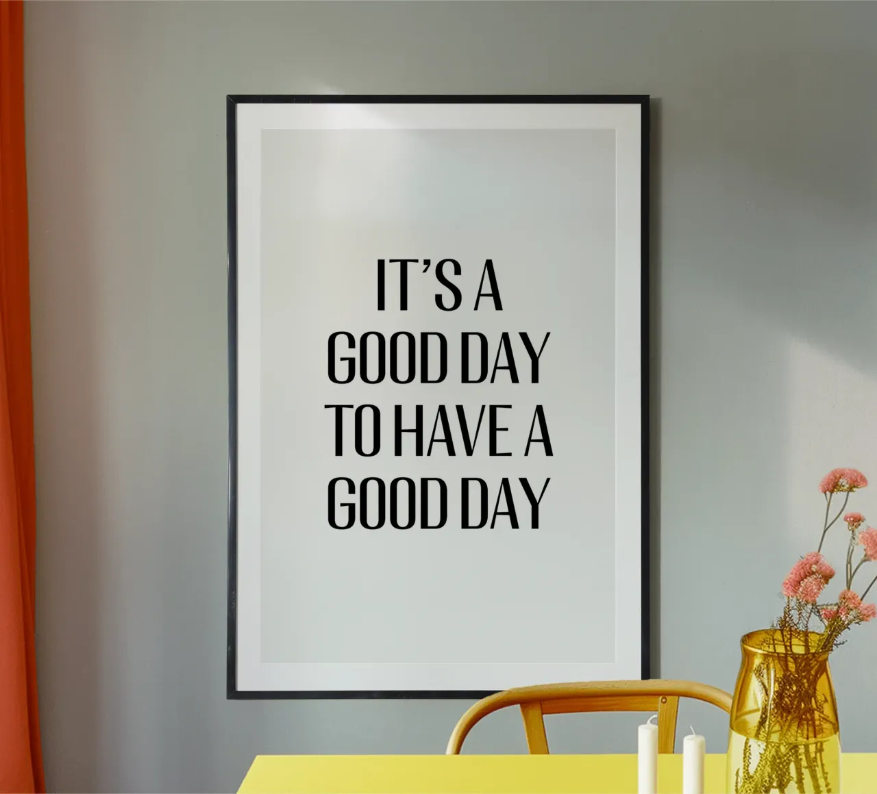 It's a good day to have a good day carta hahnemühle da Typo Designs