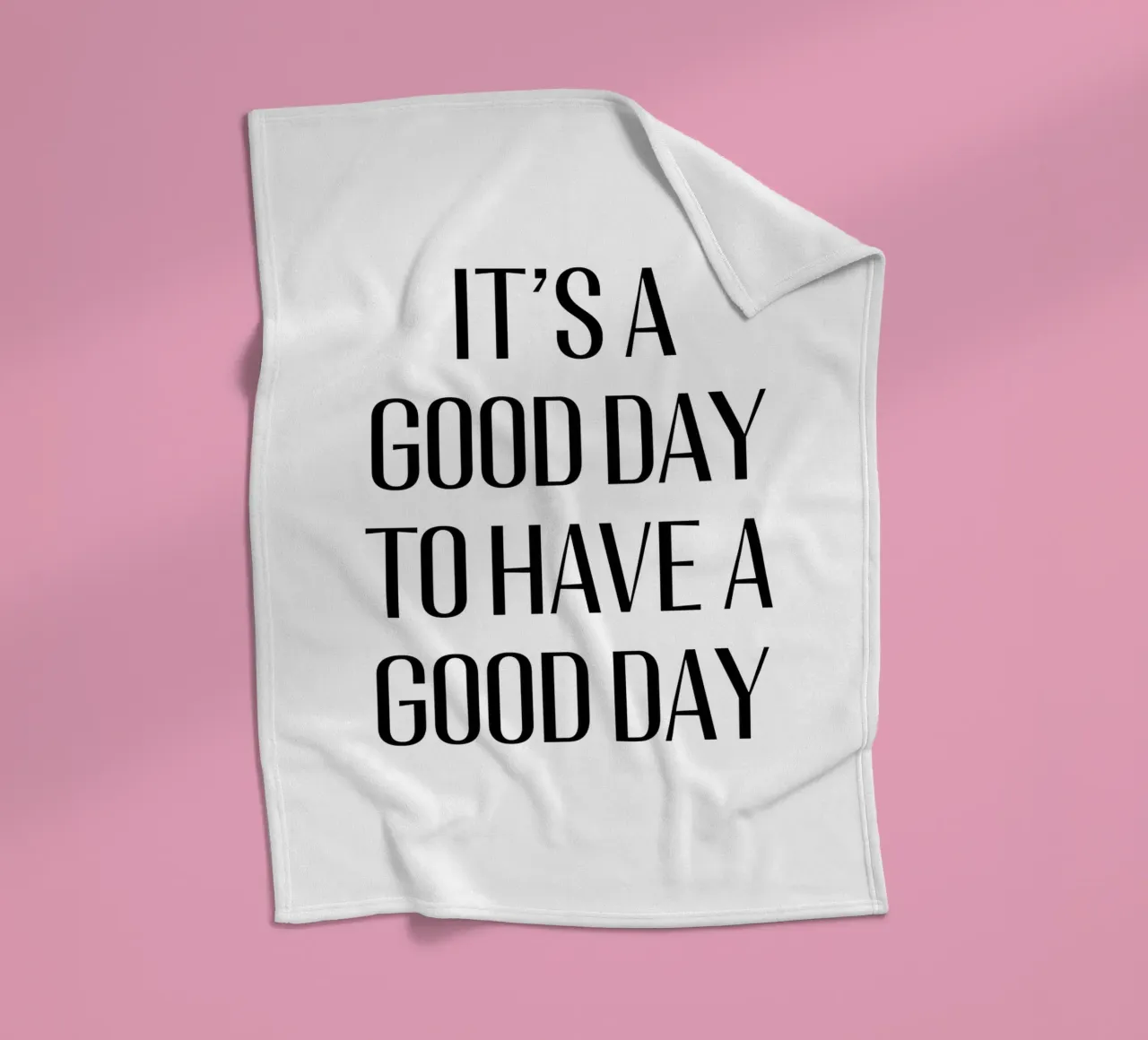 It's a good day to have a good day coperta in pile da Typo Designs