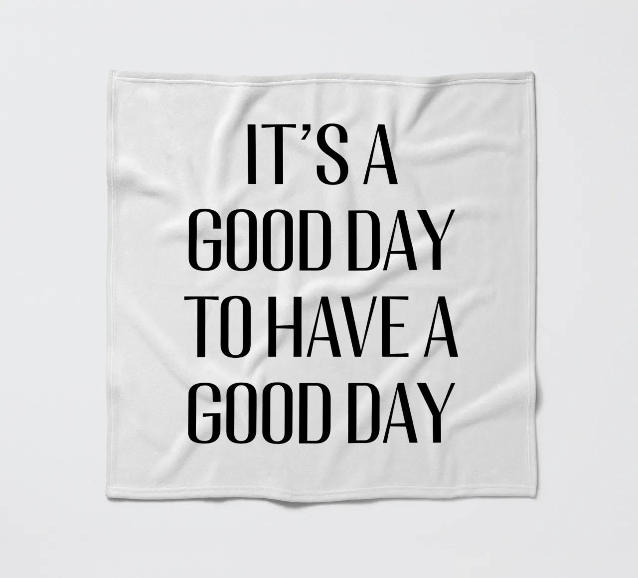 It's a good day to have a good day coperta in pile da Typo Designs