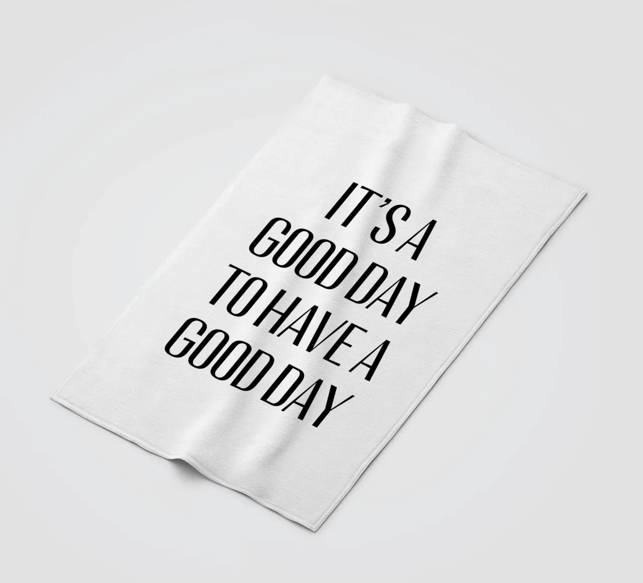 It's a good day to have a good day coperta in pile da Typo Designs
