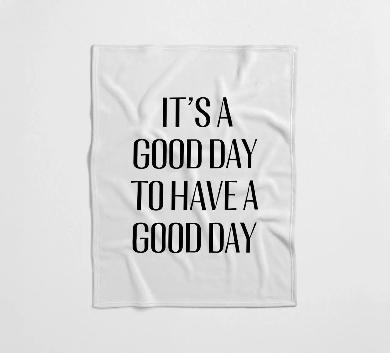 It's a good day to have a good day coperta in pile da Typo Designs