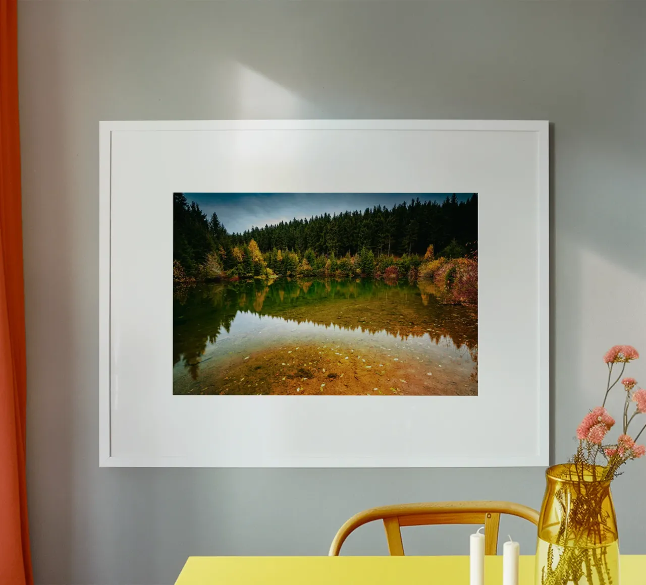 Reflection of the forest in the "small lake" Oberwiesenthal hahnemühle by Marcus Beckert | Fotografie