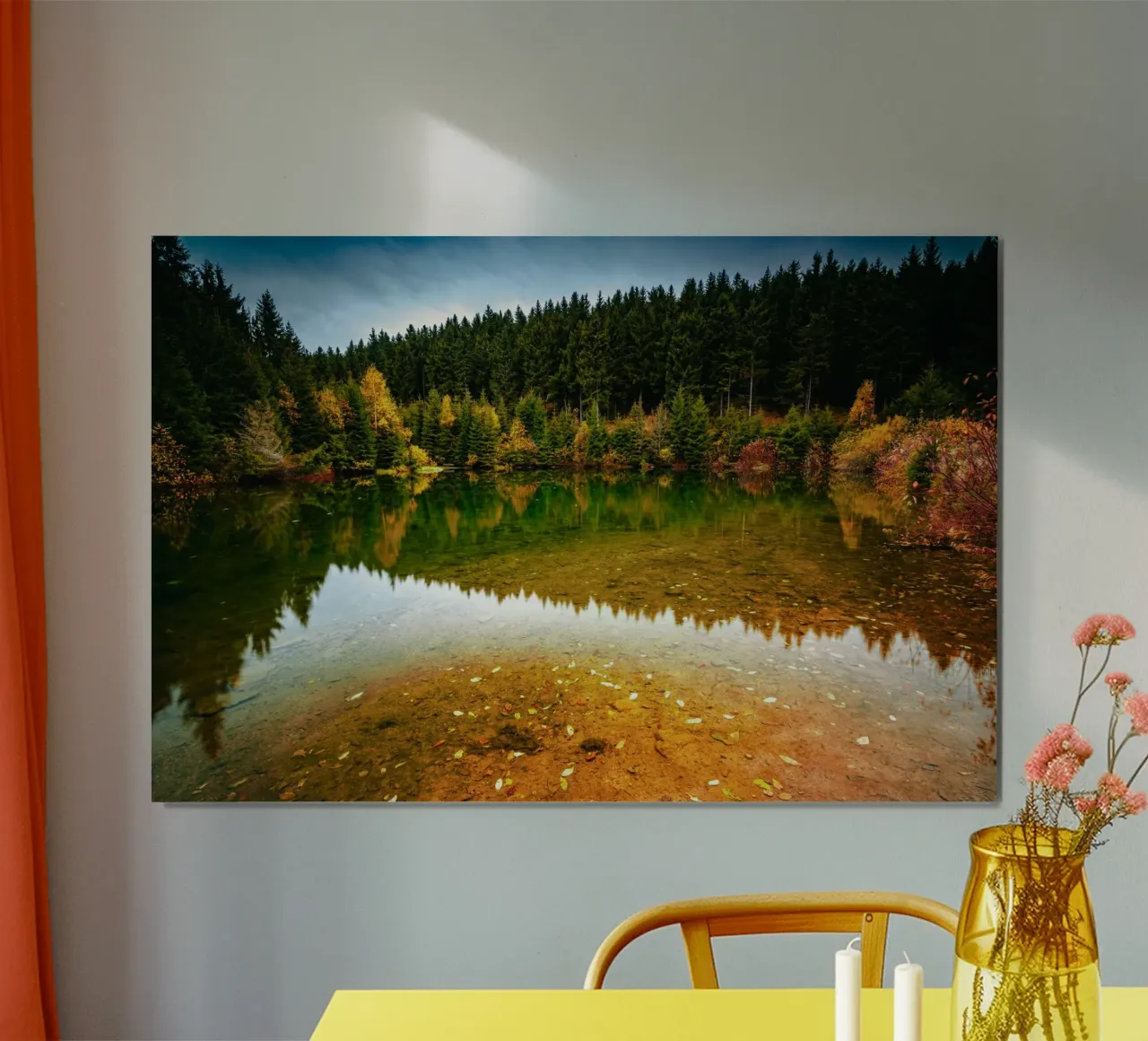 Reflection of the forest in the "small lake" Oberwiesenthal hahnemühle by Marcus Beckert | Fotografie