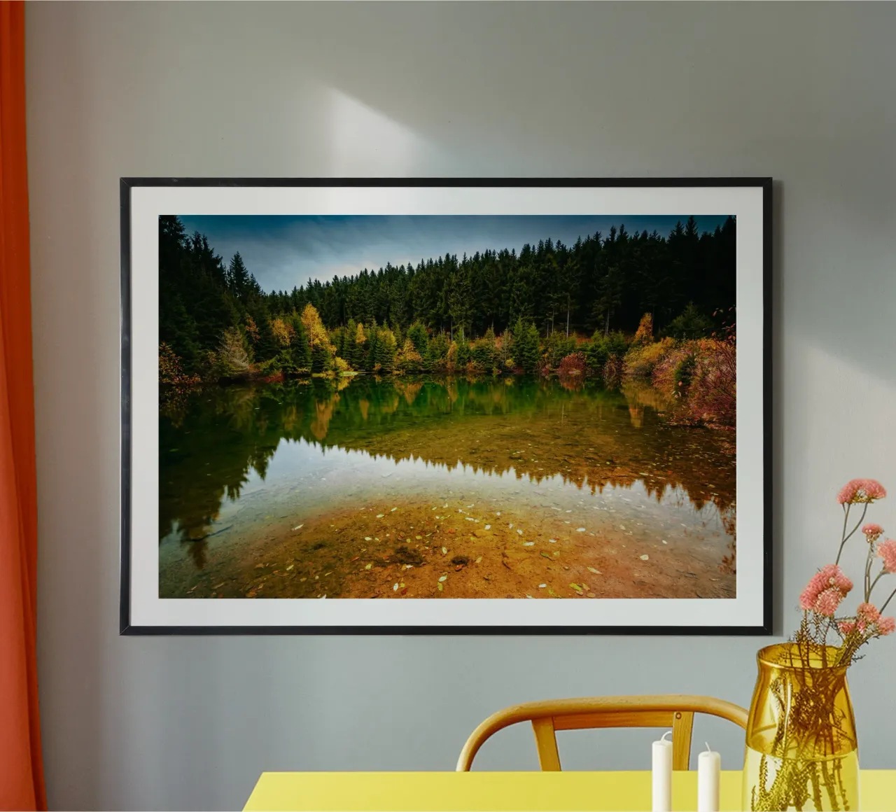 Reflection of the forest in the "small lake" Oberwiesenthal hahnemühle by Marcus Beckert | Fotografie