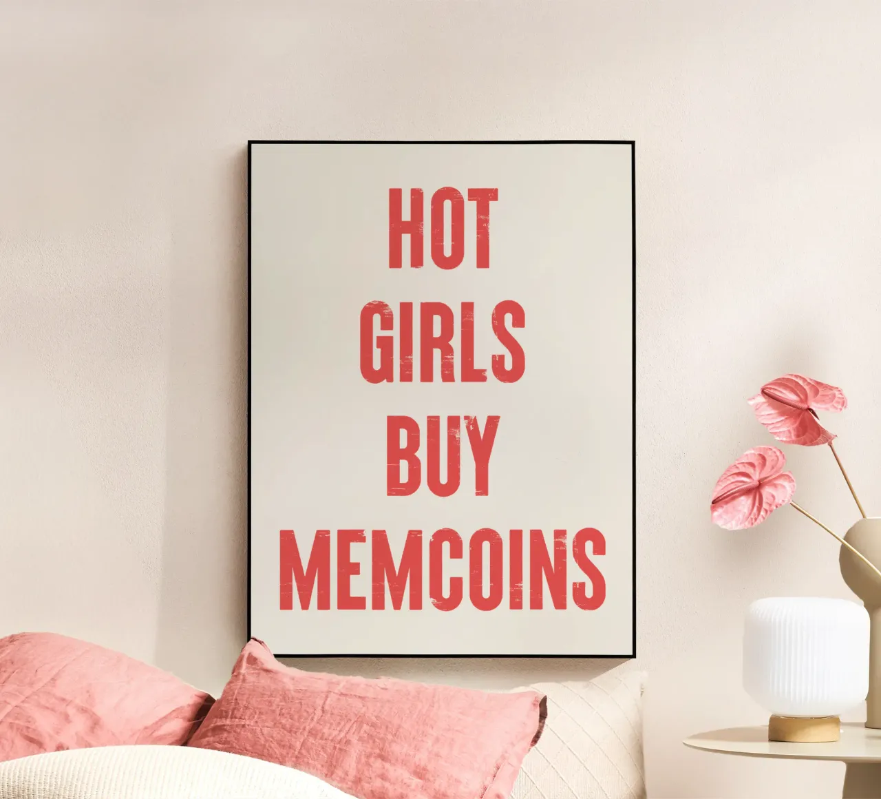 Heiße Mädchen kaufen Memcoins Acryl-Glas von Vintagrafica