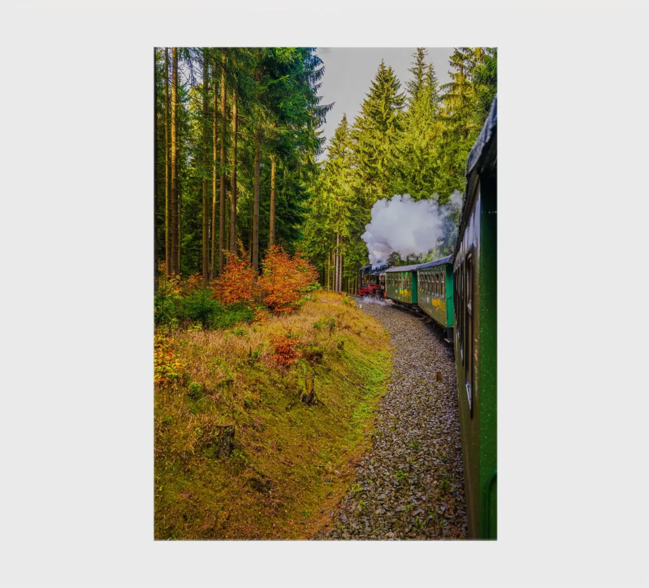 The Fichtelberg railway runs through the Ore Mountains notebook by Marcus Beckert | Fotografie