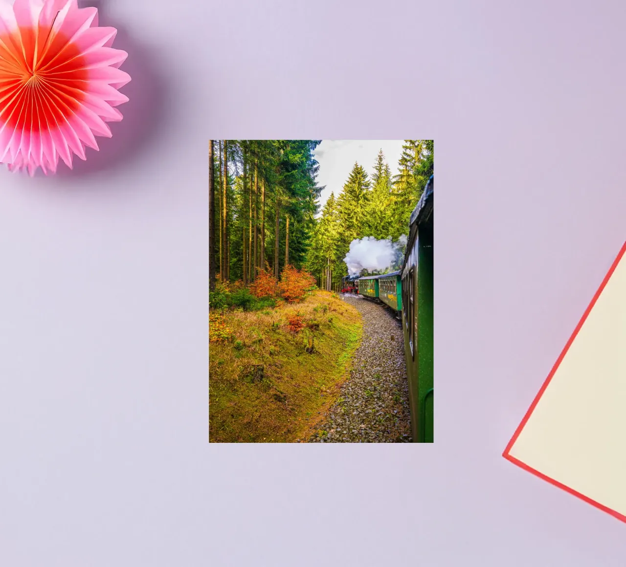 The Fichtelberg railway runs through the Ore Mountains sticker by Marcus Beckert | Fotografie