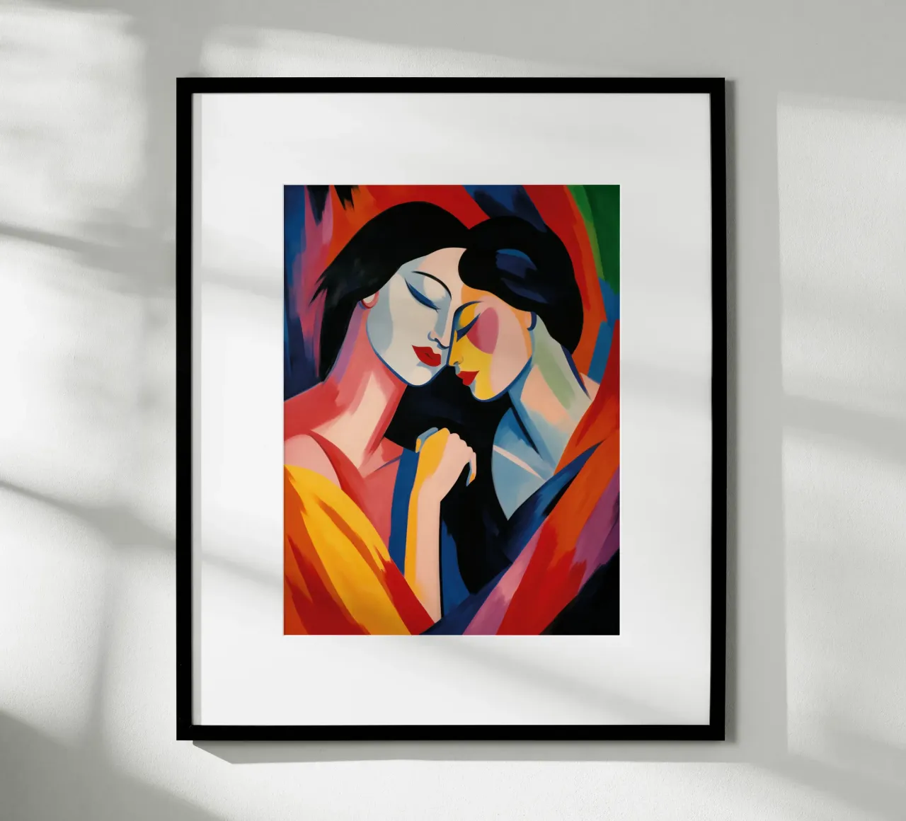 Insieme - L'amore lesbico nella pittura espressionista carta hahnemühle da Autofocus