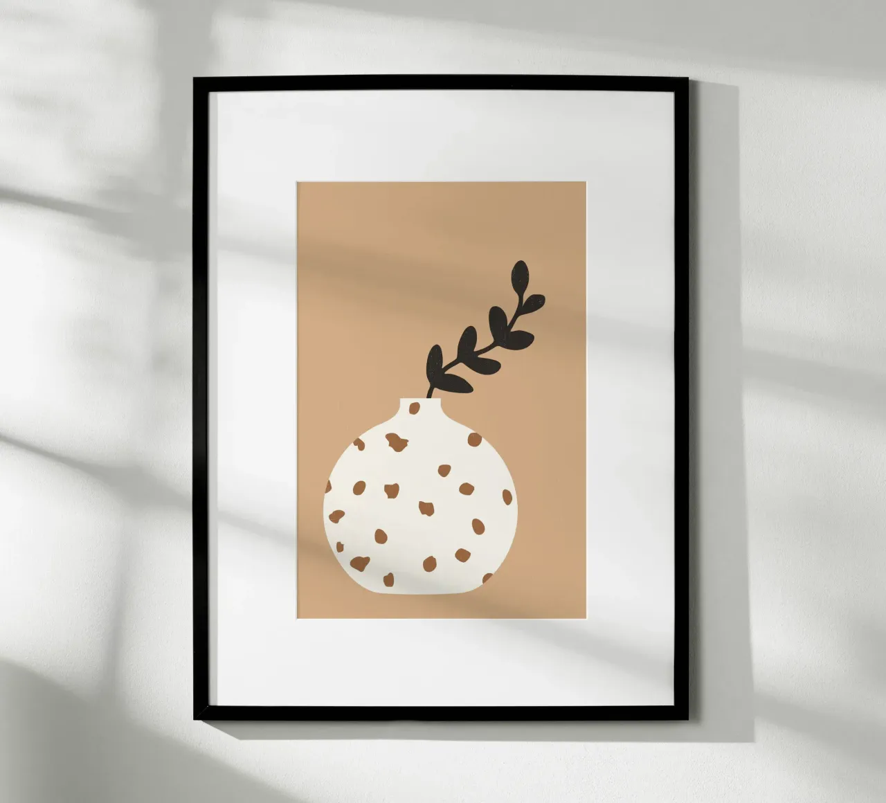 vase terrazzo mocha poster da STUDIO 4H37