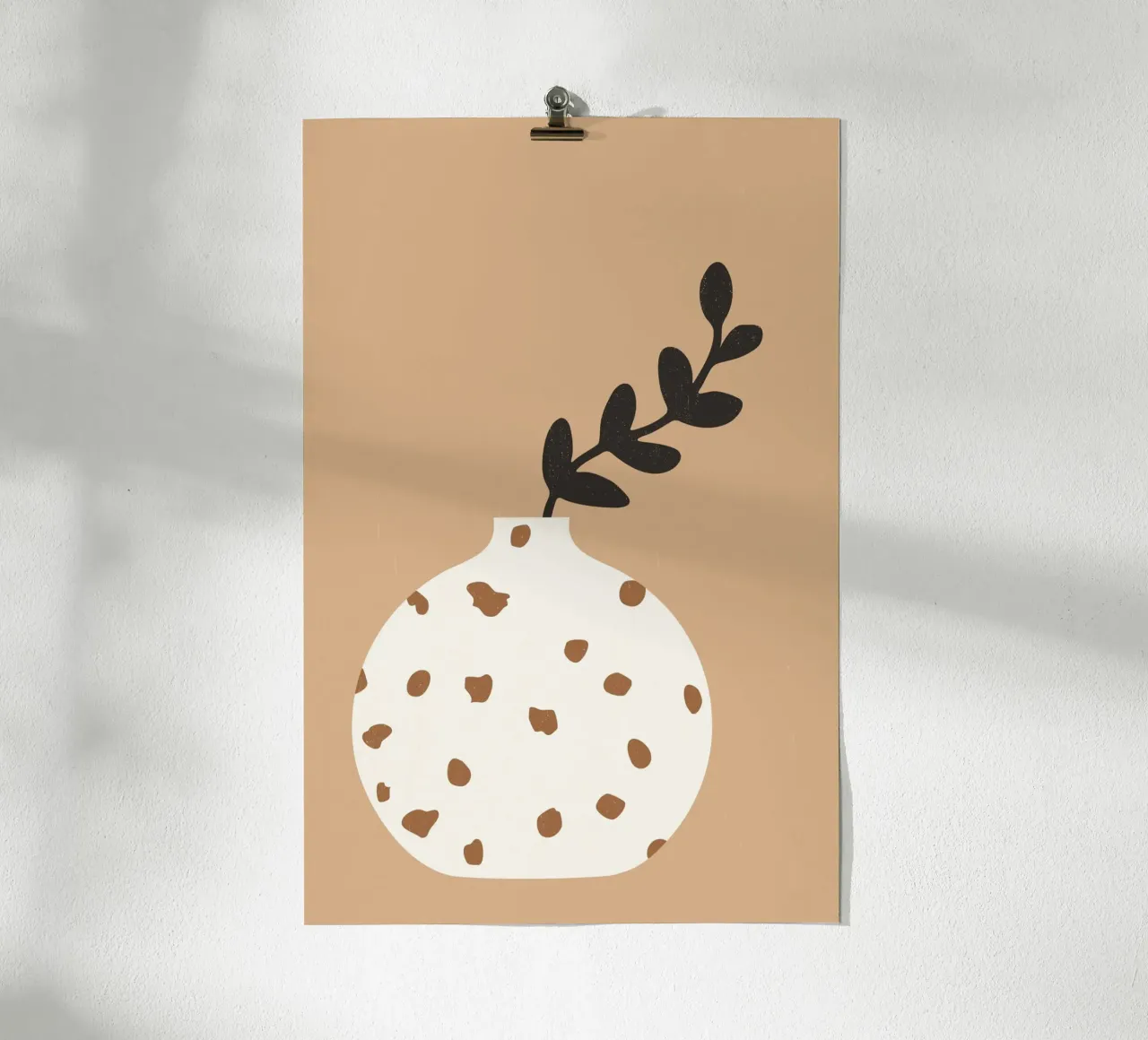vase terrazzo mocha poster da STUDIO 4H37