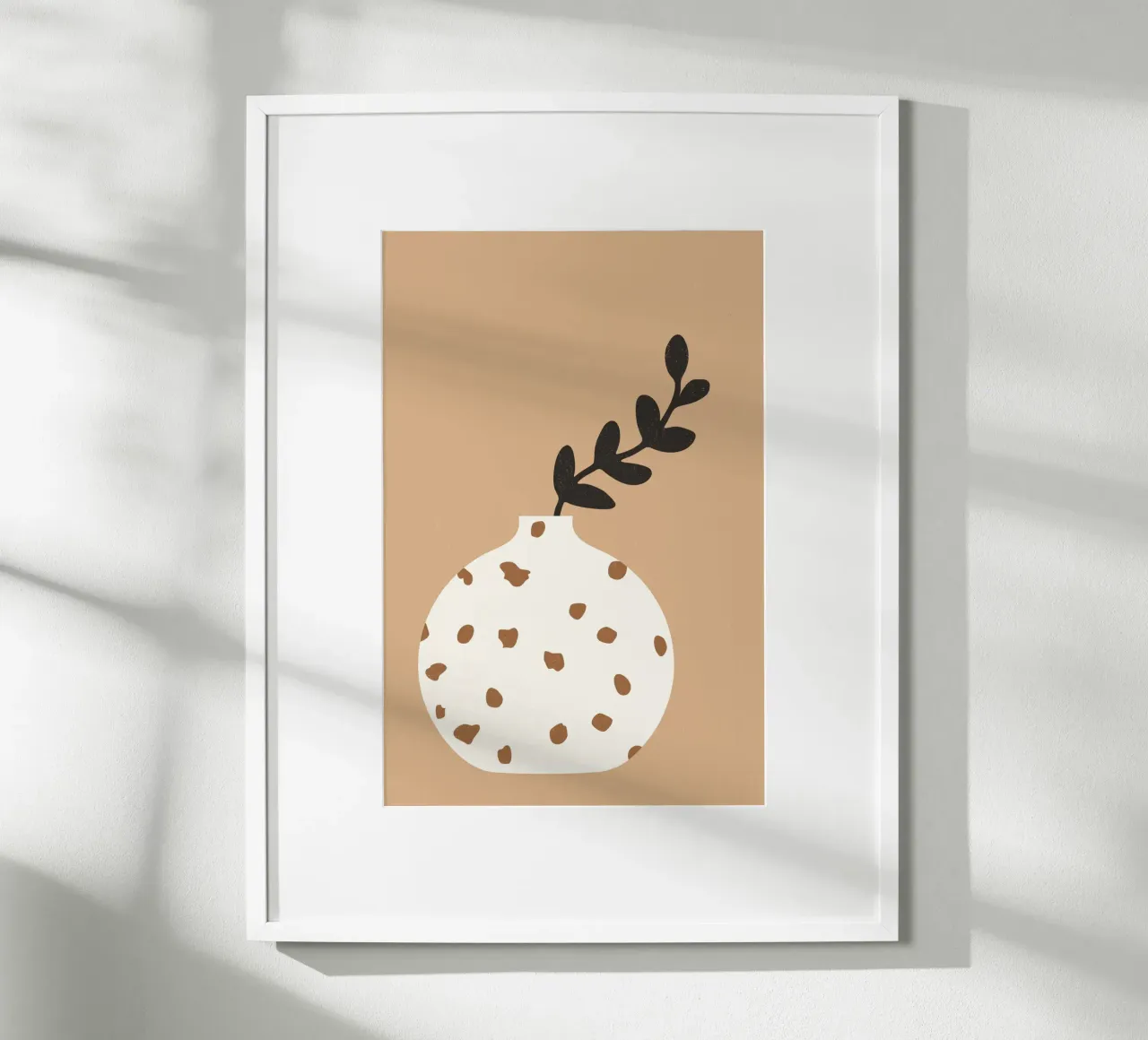 vase terrazzo mocha poster da STUDIO 4H37