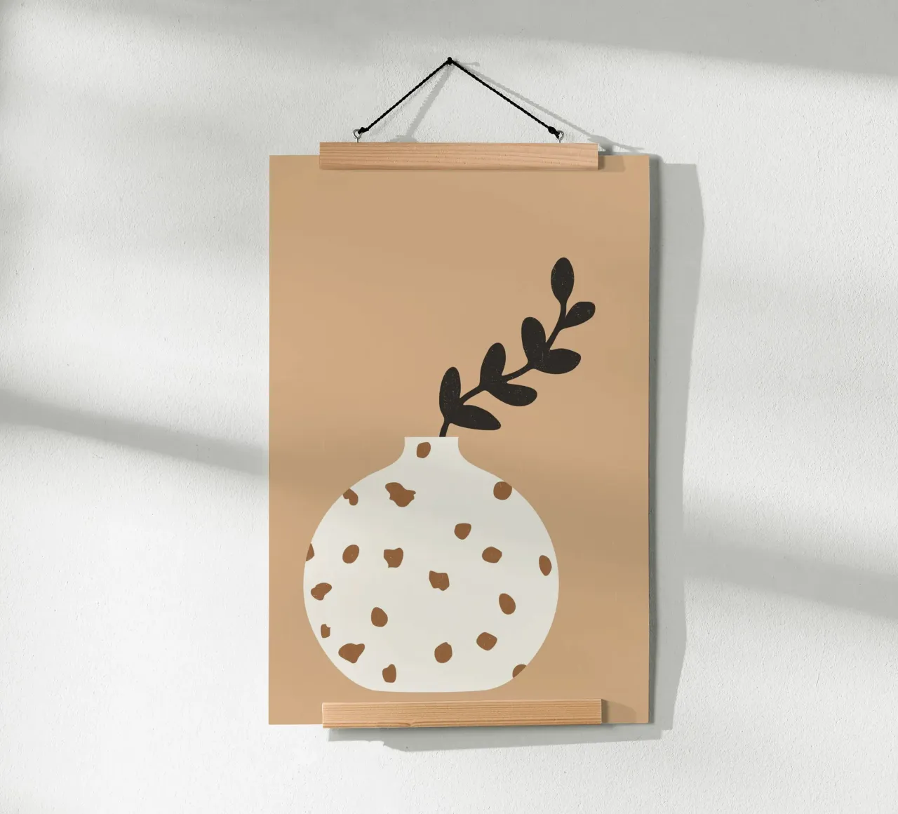 vase terrazzo mocha poster da STUDIO 4H37