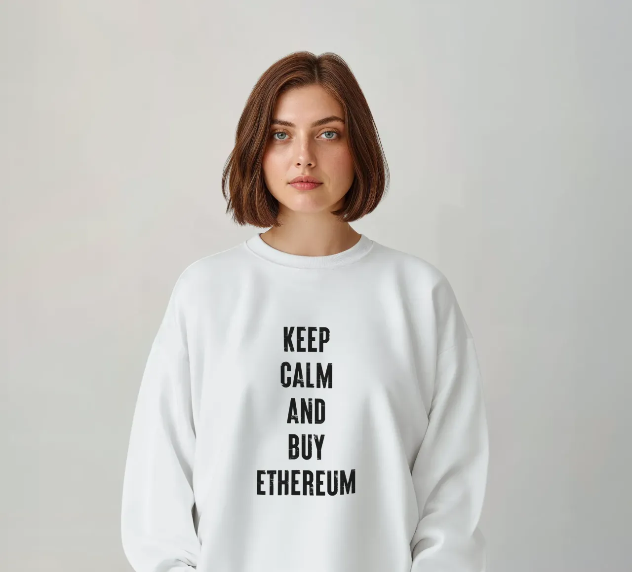 Mantenere la calma e acquistare Ethereum felpa da Vintagrafica