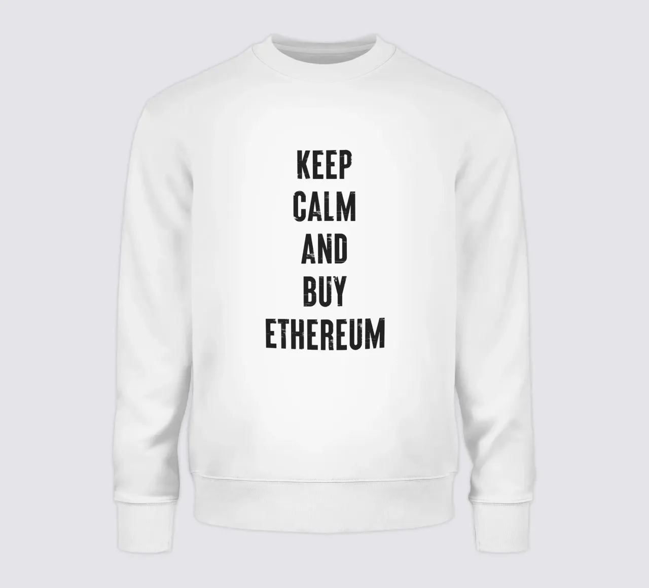 Mantenere la calma e acquistare Ethereum felpa da Vintagrafica