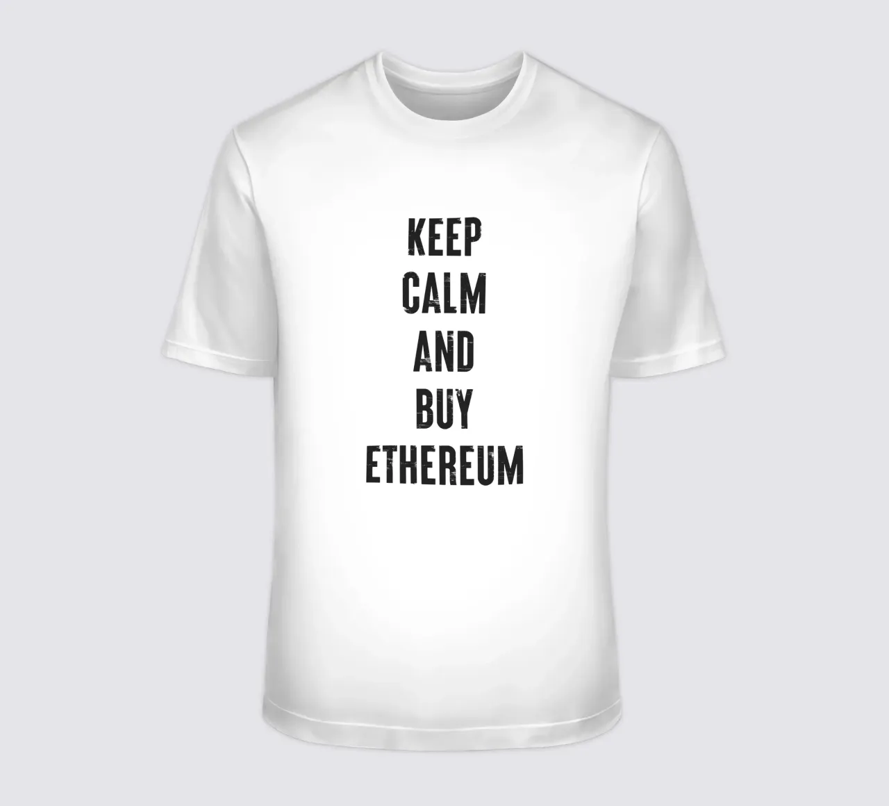 Mantenga la calma y compre Ethereum camiseta de Vintagrafica