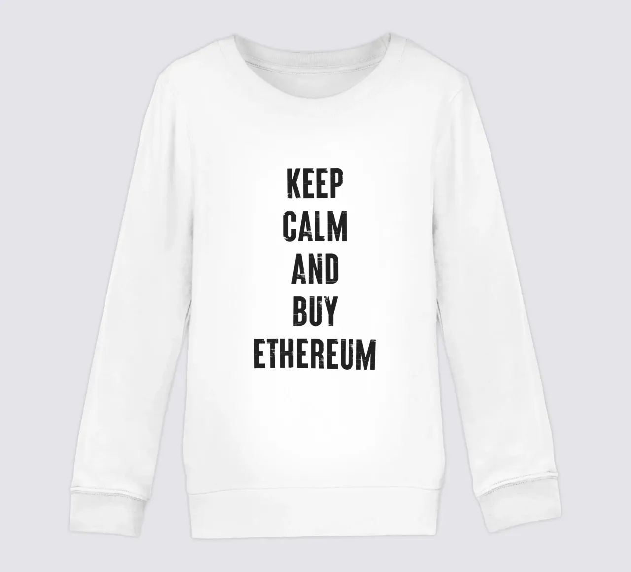 Mantenere la calma e acquistare Ethereum felpa bambino da Vintagrafica