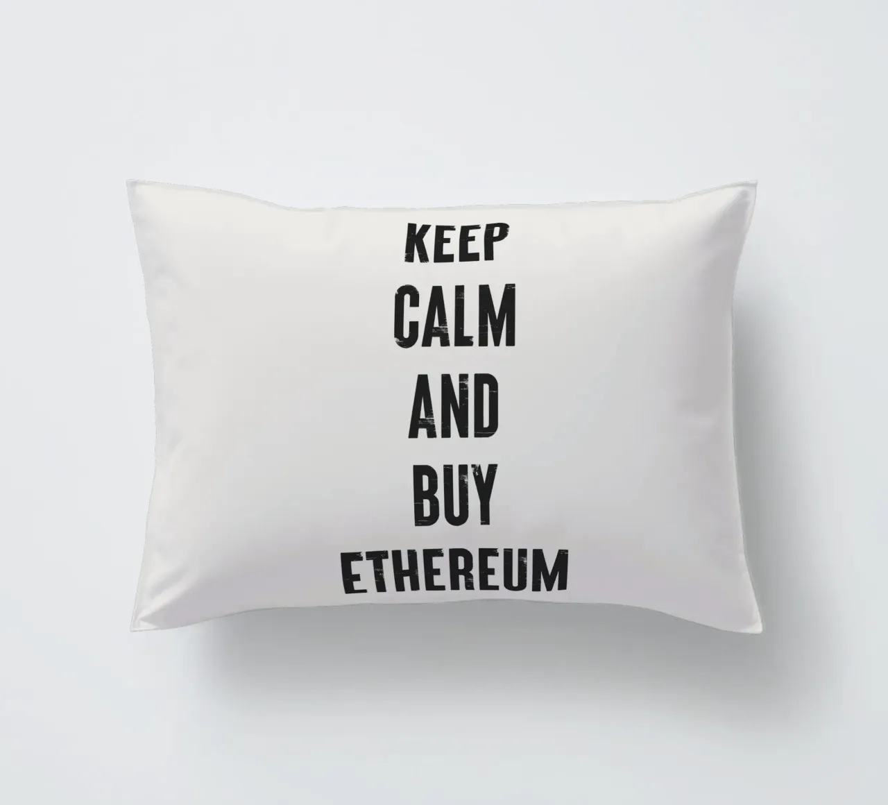 Mantenere la calma e acquistare Ethereum cuscino da Vintagrafica