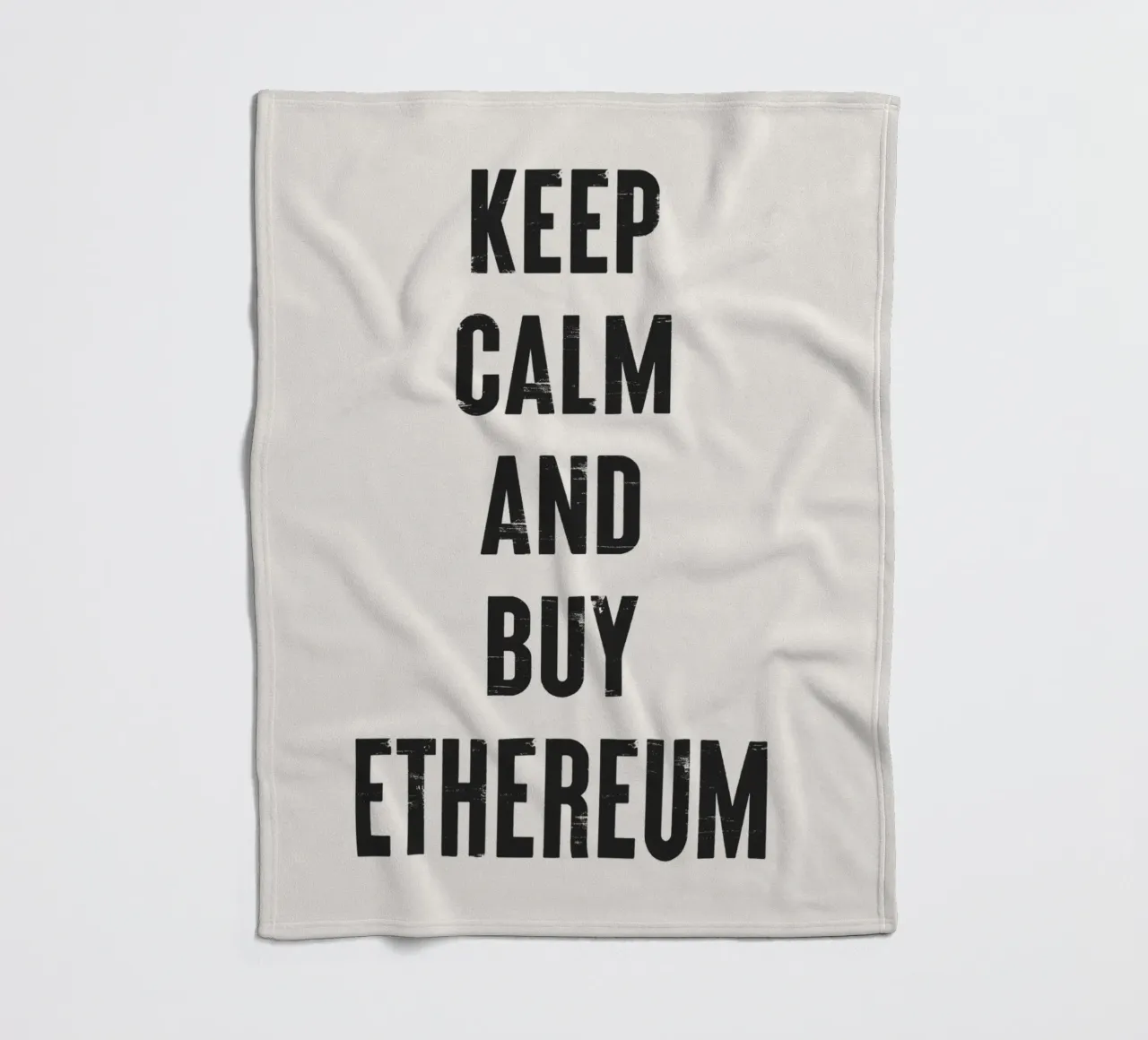 Mantenere la calma e acquistare Ethereum coperta in pile da Vintagrafica