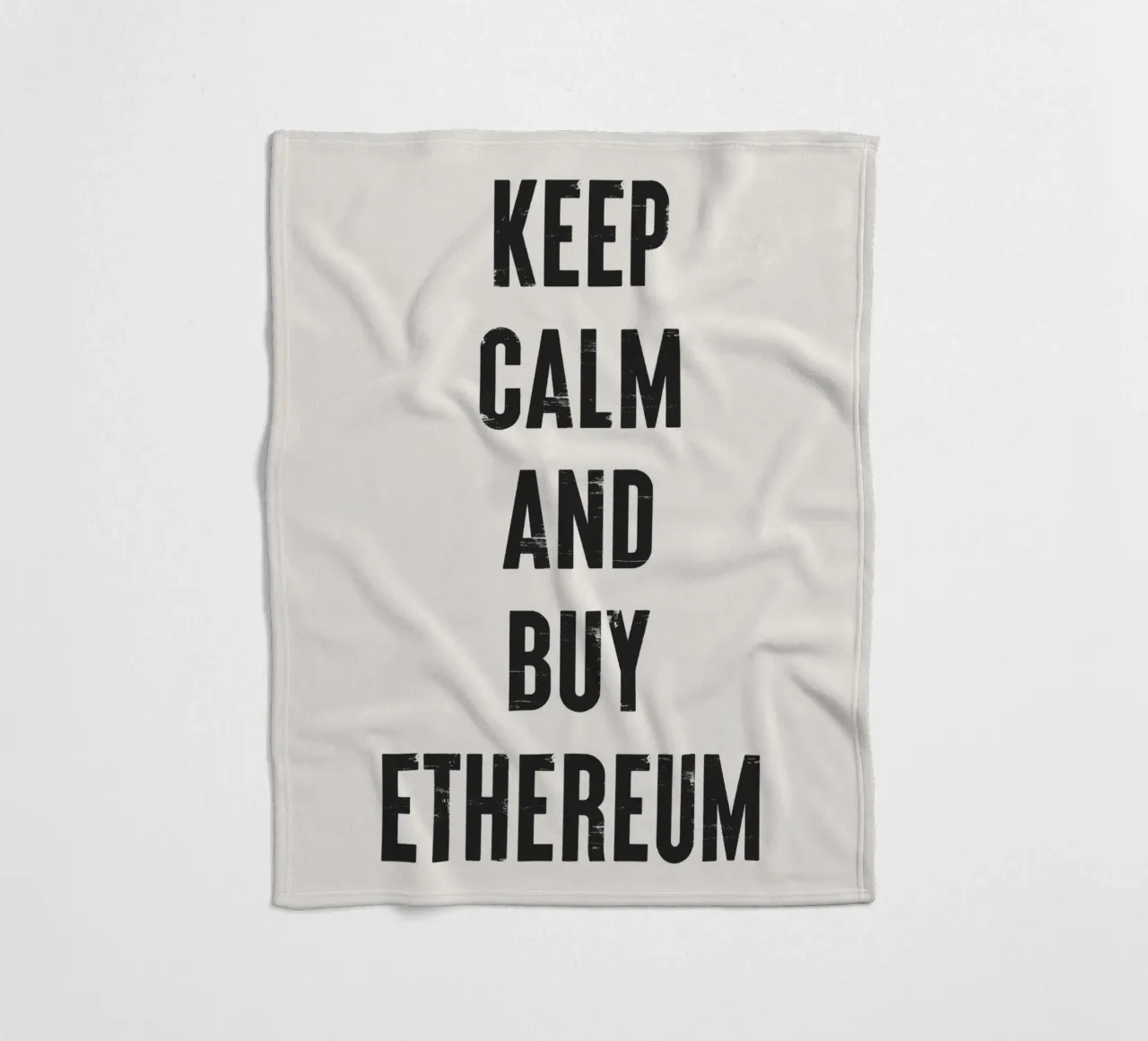 Mantenere la calma e acquistare Ethereum coperta in pile da Vintagrafica