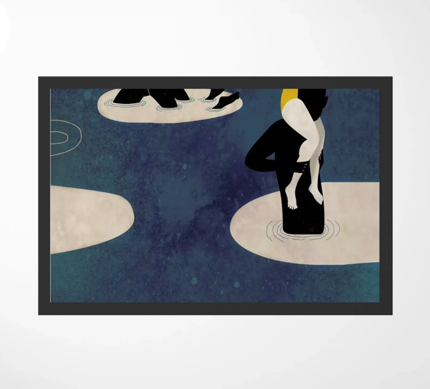 Badetag doormat by Lesja Chernish