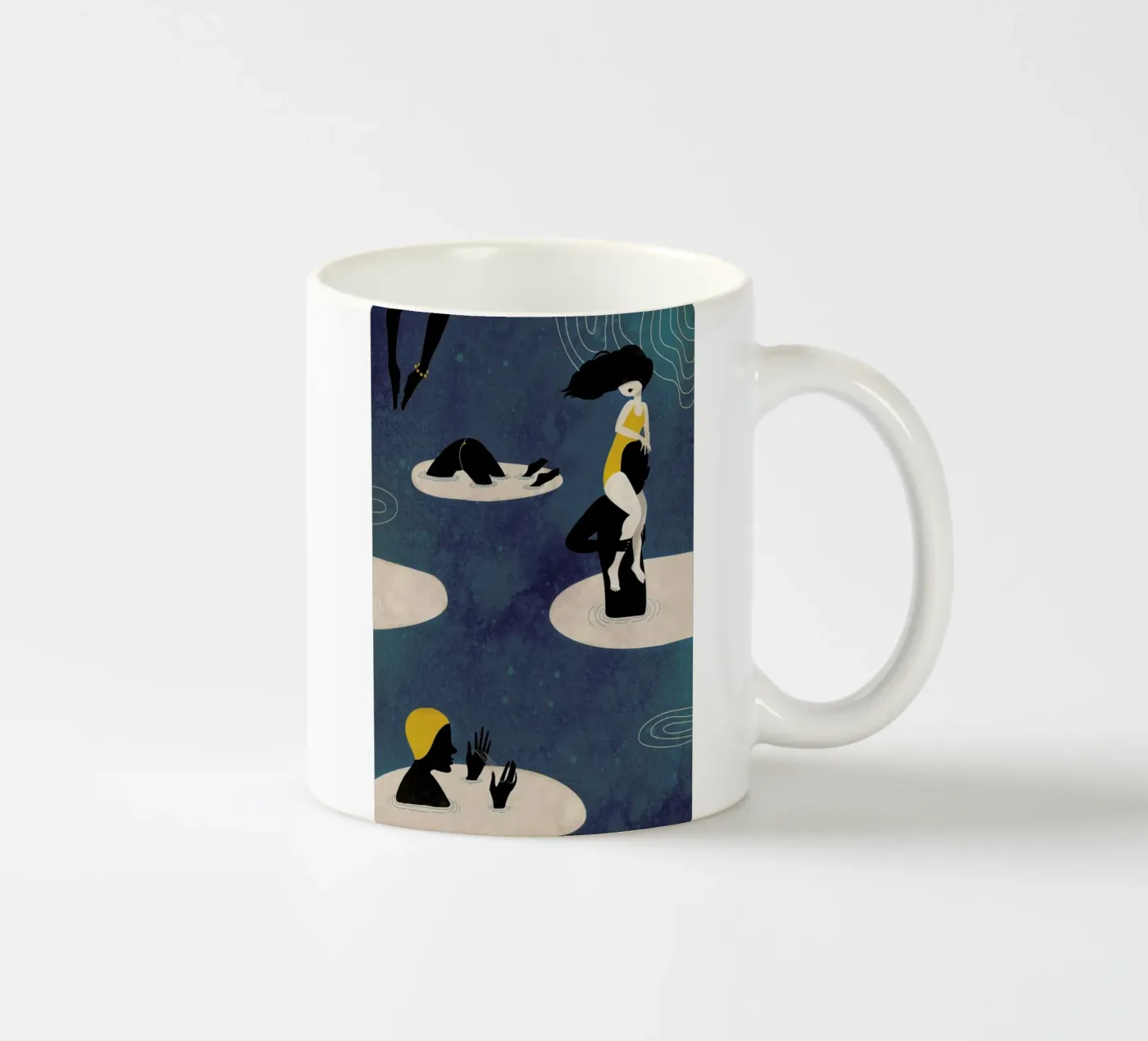 Badetag ceramic mug by Lesja Chernish