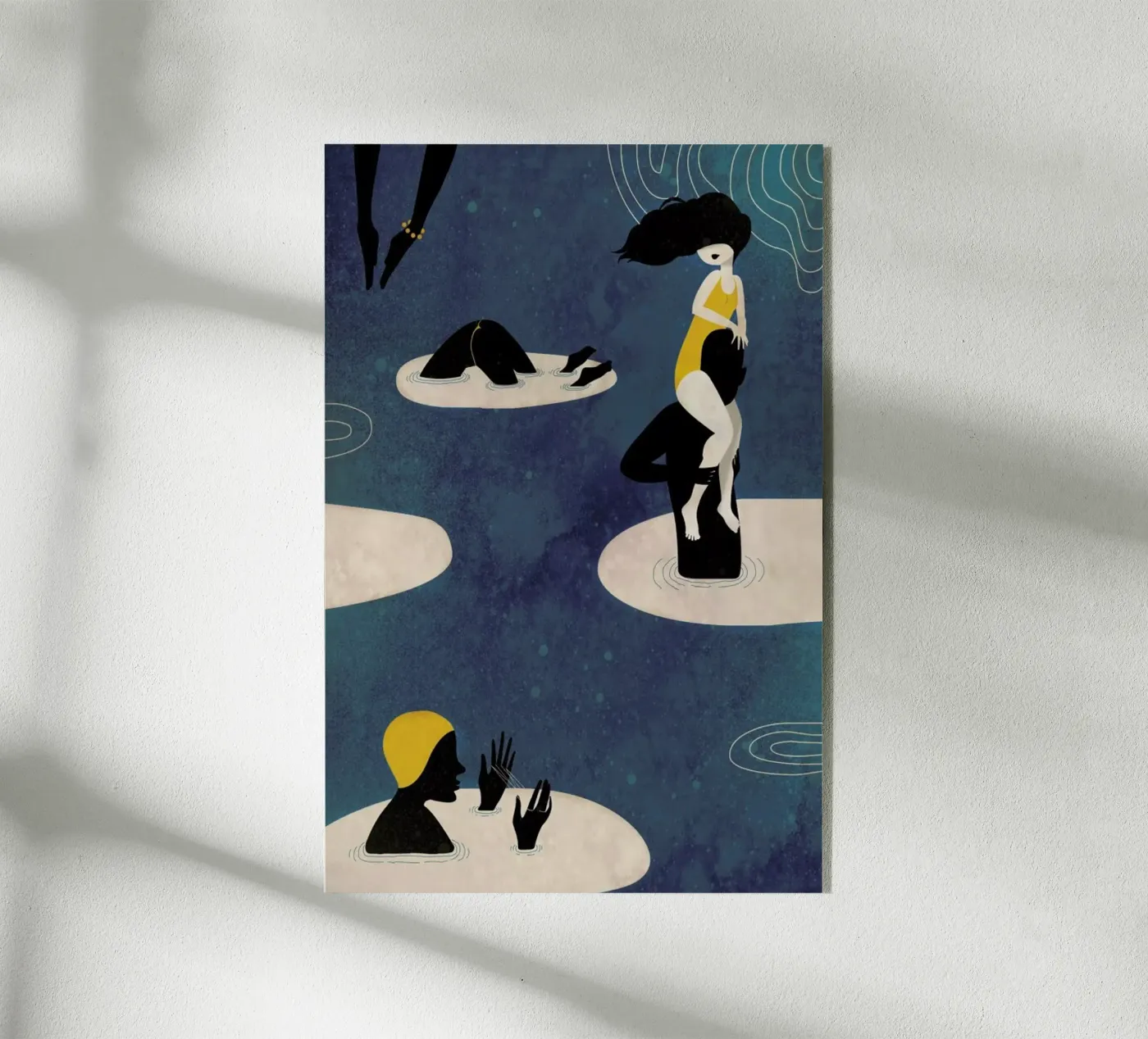 Badetag acrylic glass by Lesja Chernish
