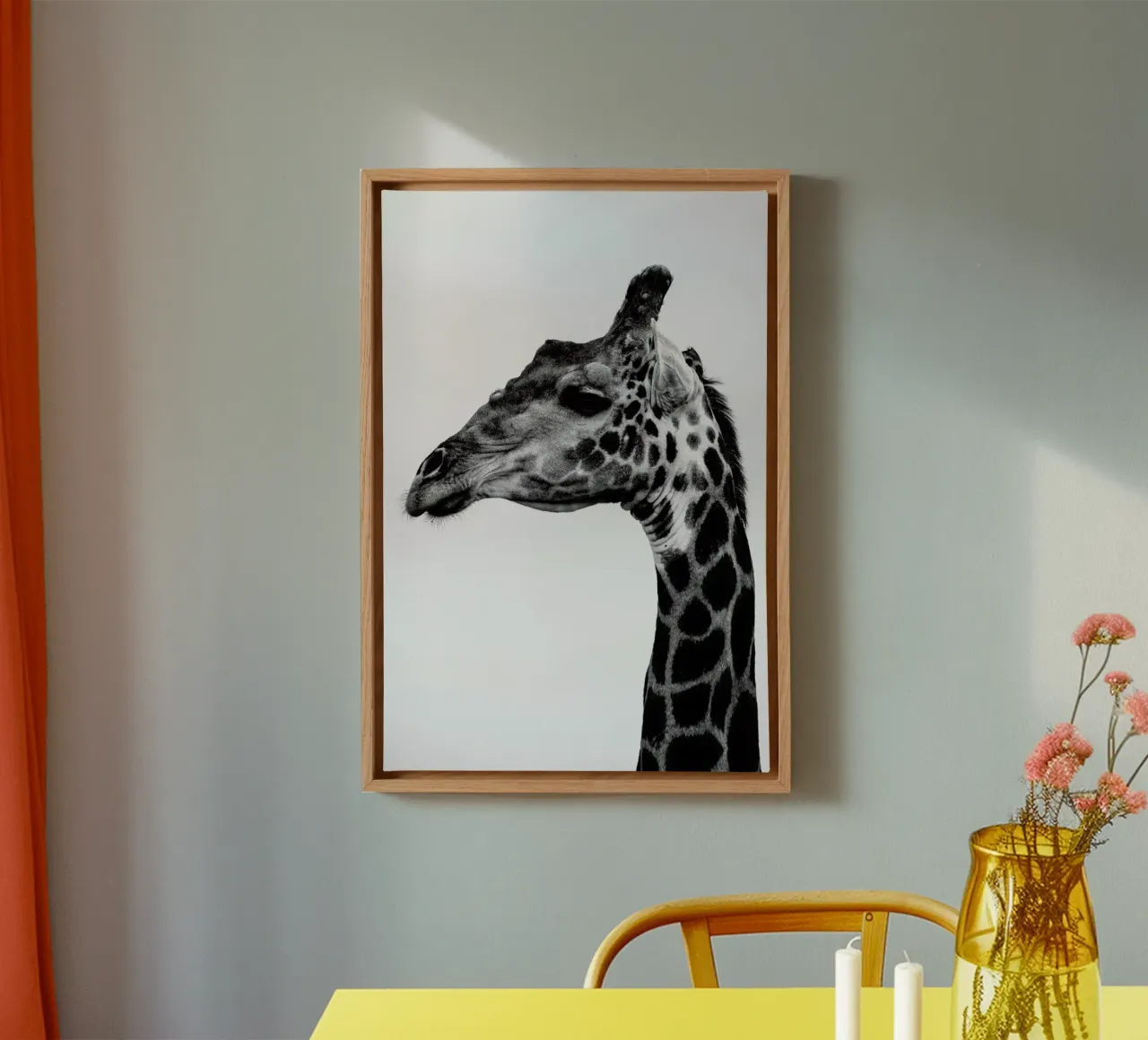 Giraph tela con Cornice a cassetta da Shot By Clint