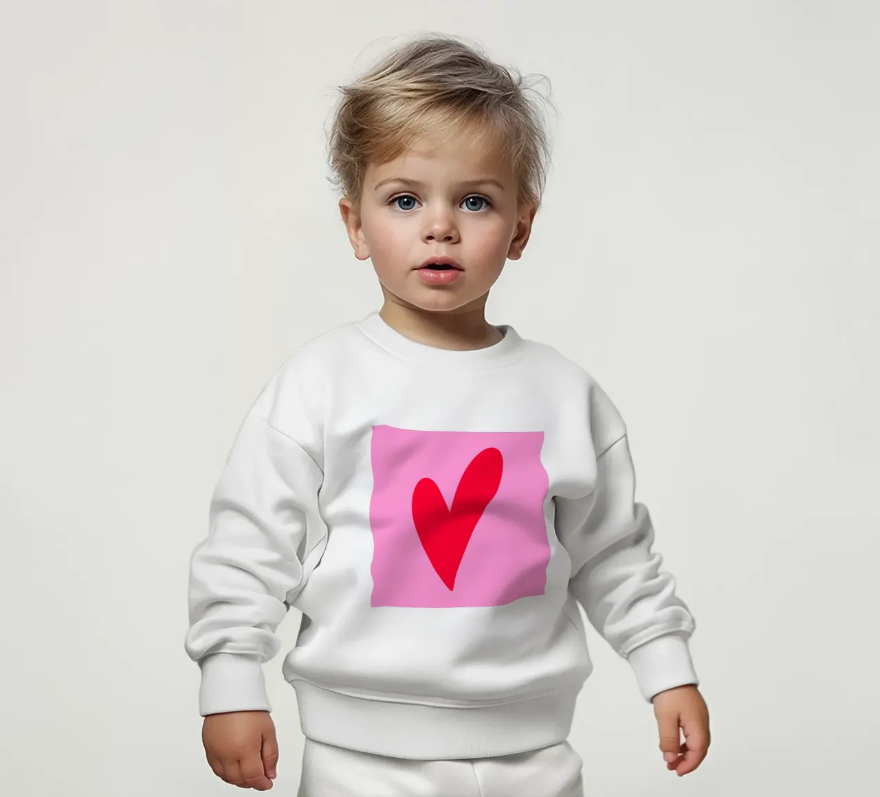 Cuore minimo felpa neonato da Wackapacka