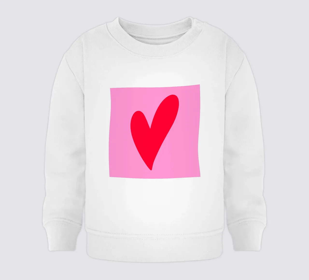 Cuore minimo felpa neonato da Wackapacka