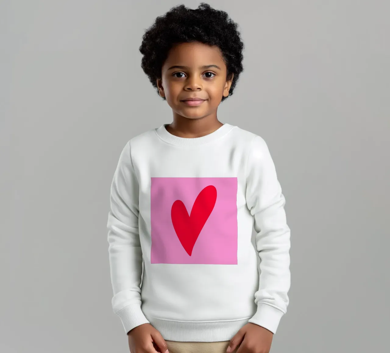 Cuore minimo felpa bambino da Wackapacka